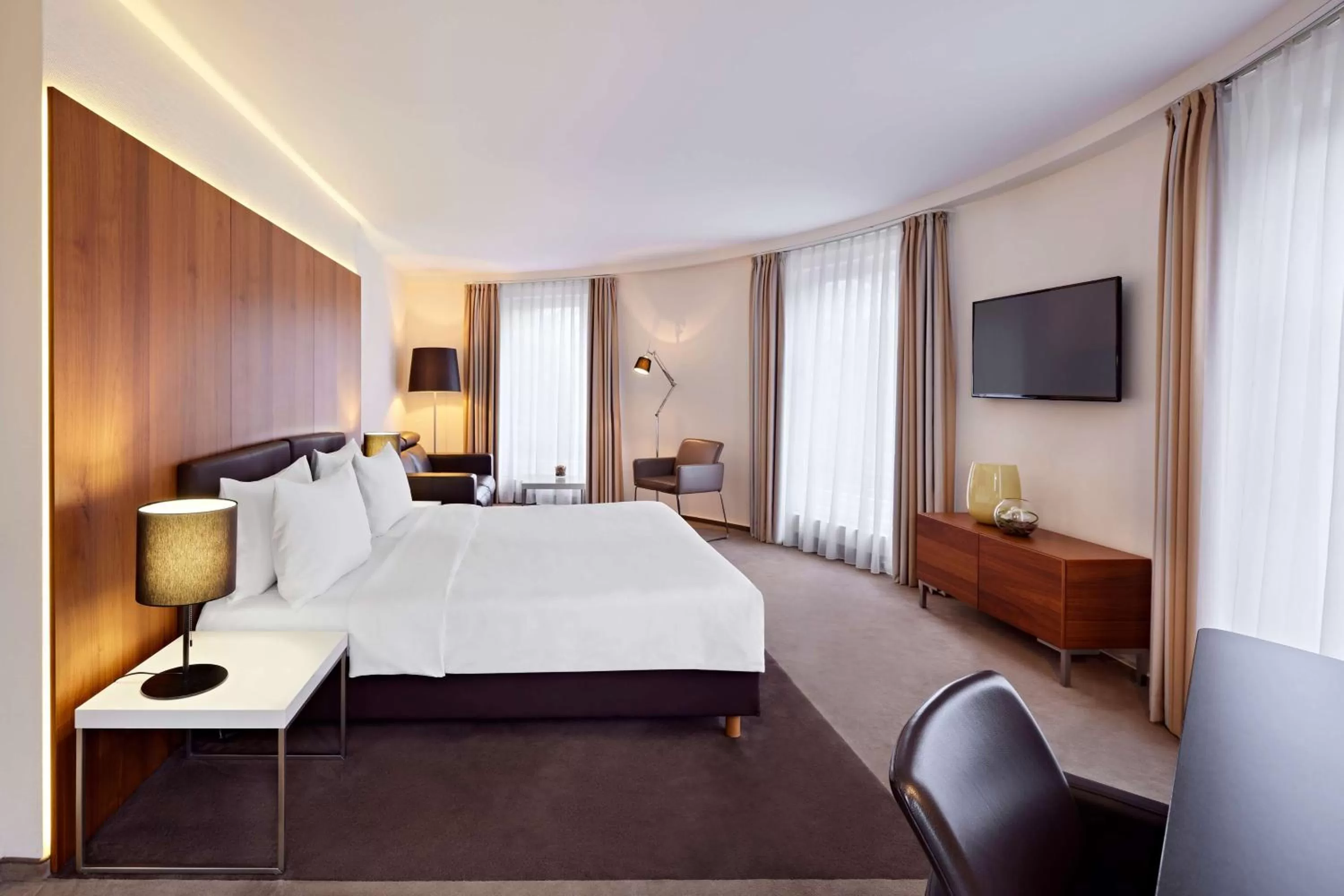 Photo of the whole room, Bed in Lindner Hotel Dusseldorf Airport, part of JdV by Hyatt