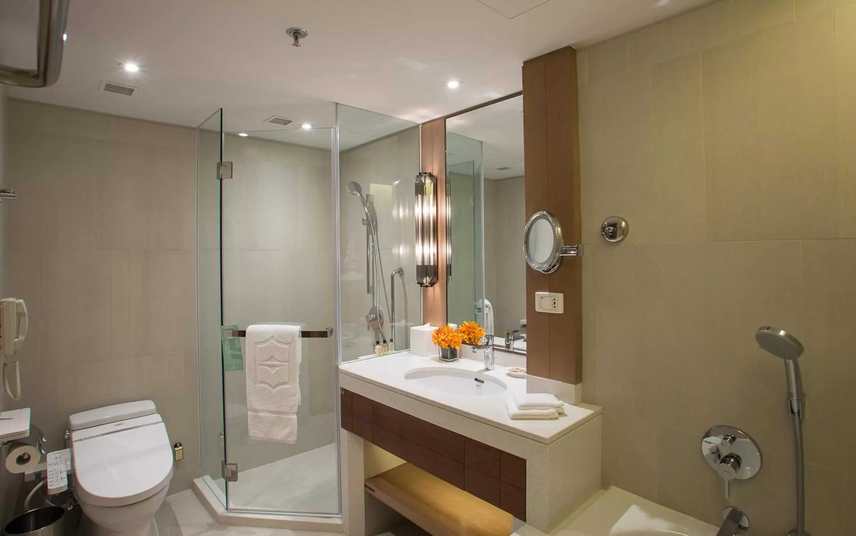 Toilet, Bathroom in Shangri-La Qingdao - May Fourth Square