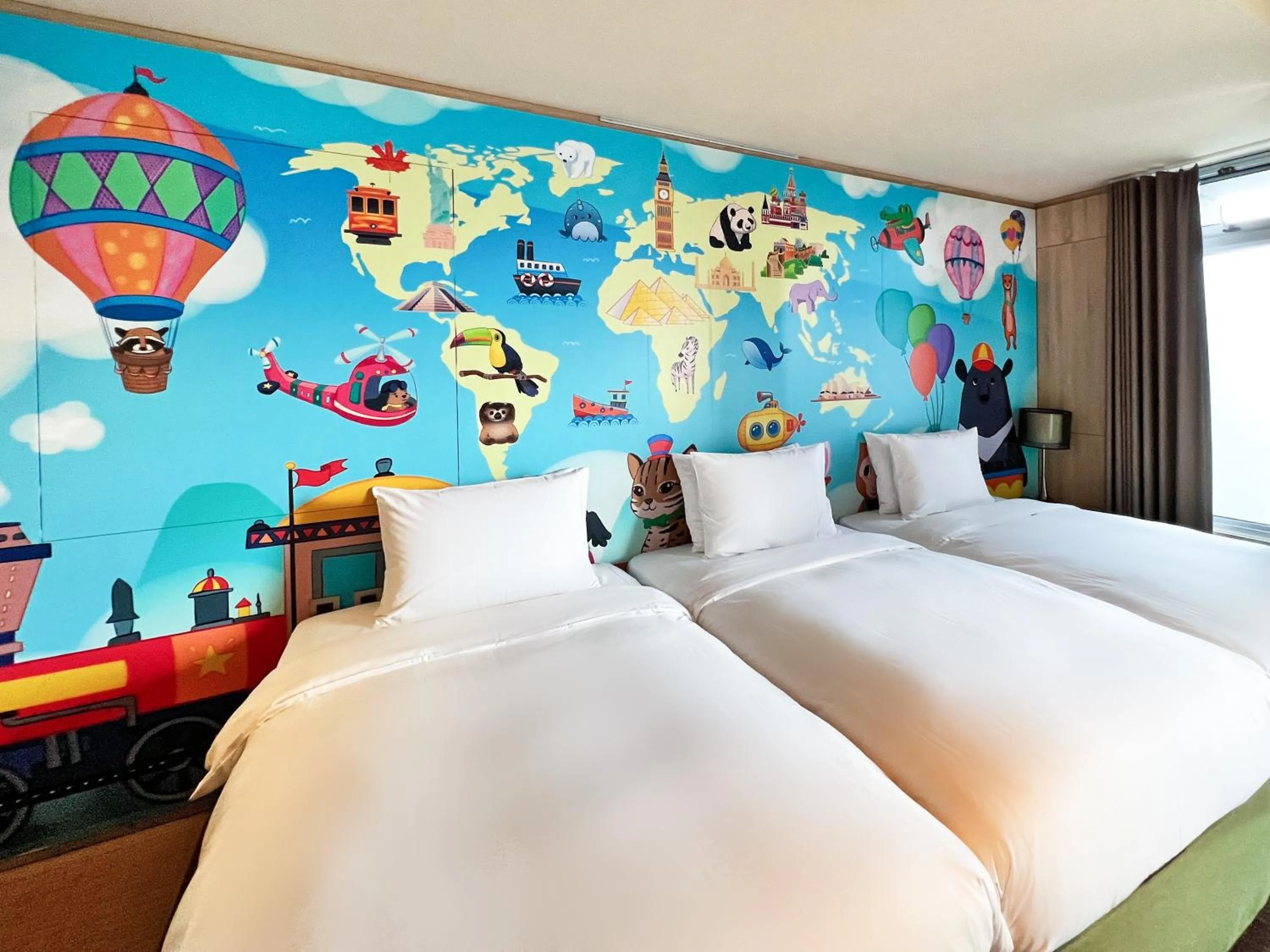 Bed in Wallsun Hotel