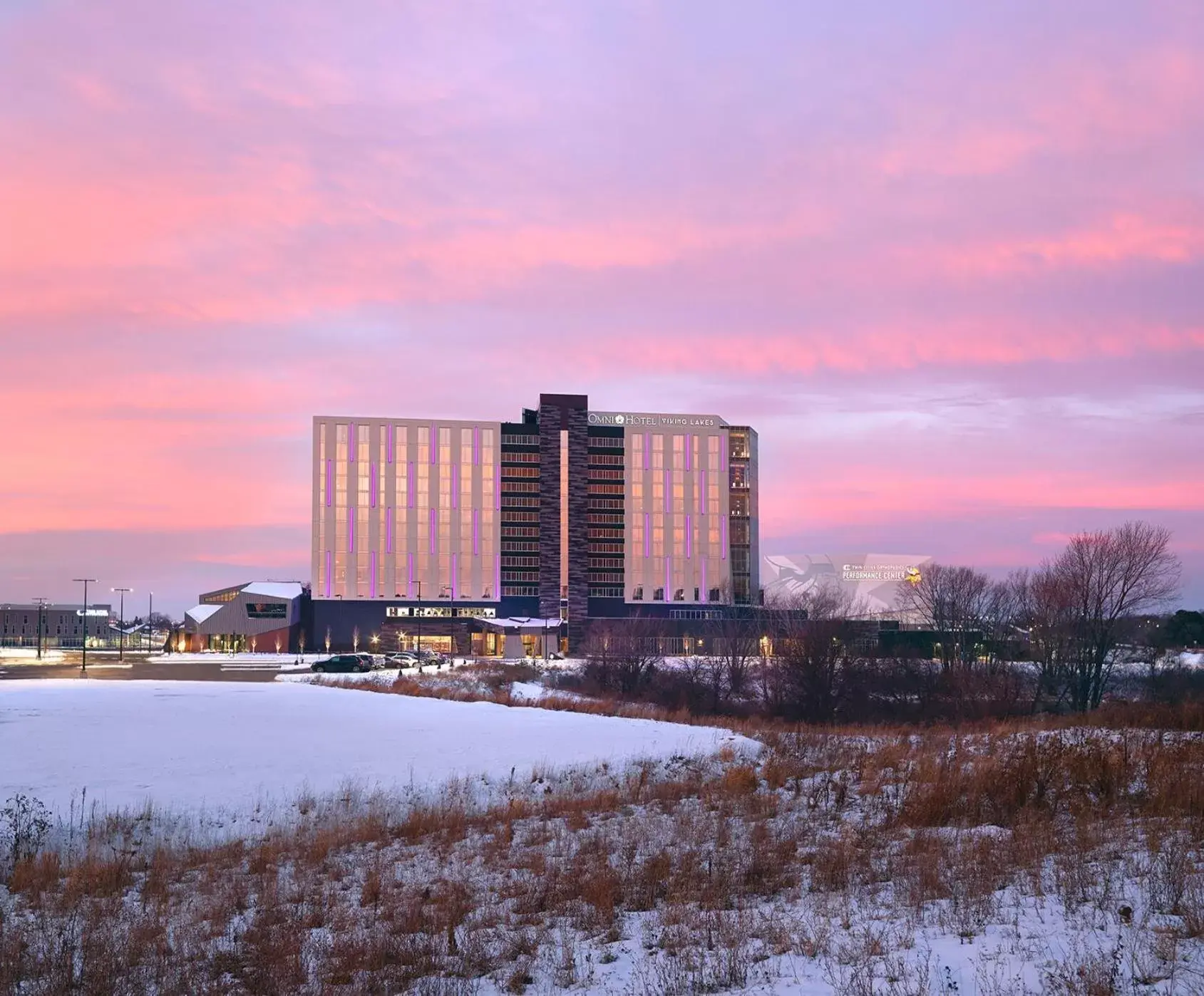 Property building, Winter in Omni Viking Lakes