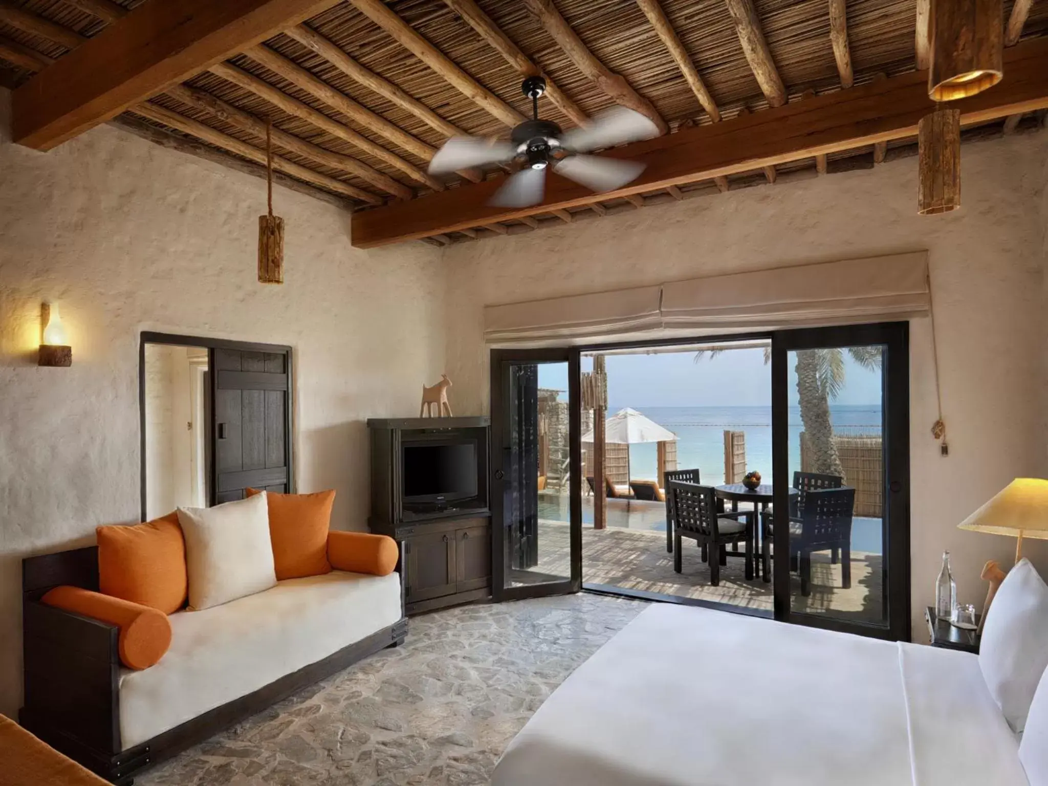 Bedroom in Six Senses Zighy Bay