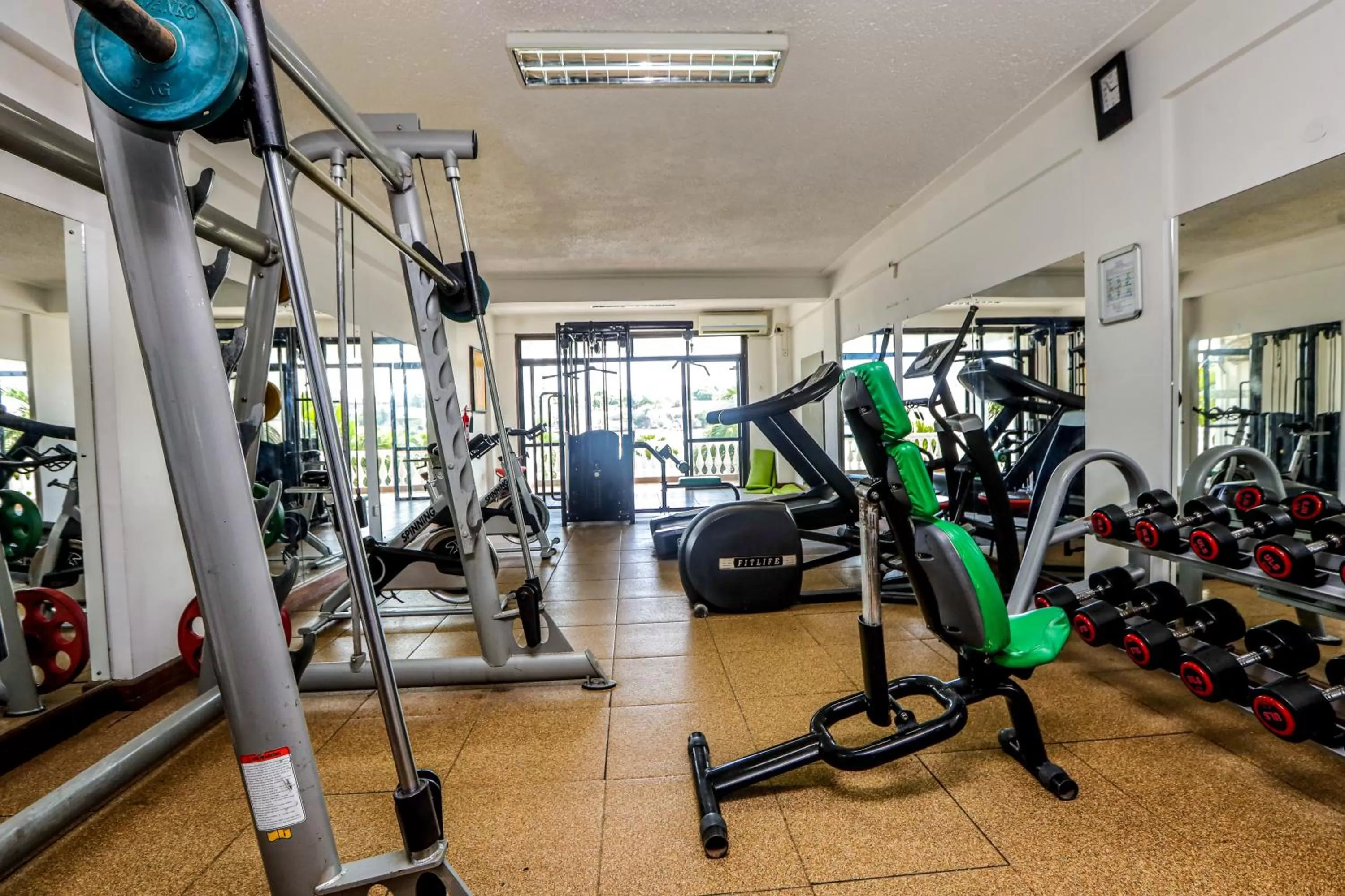 Fitness centre/facilities in CityBlue Creekside Hotel & Suites