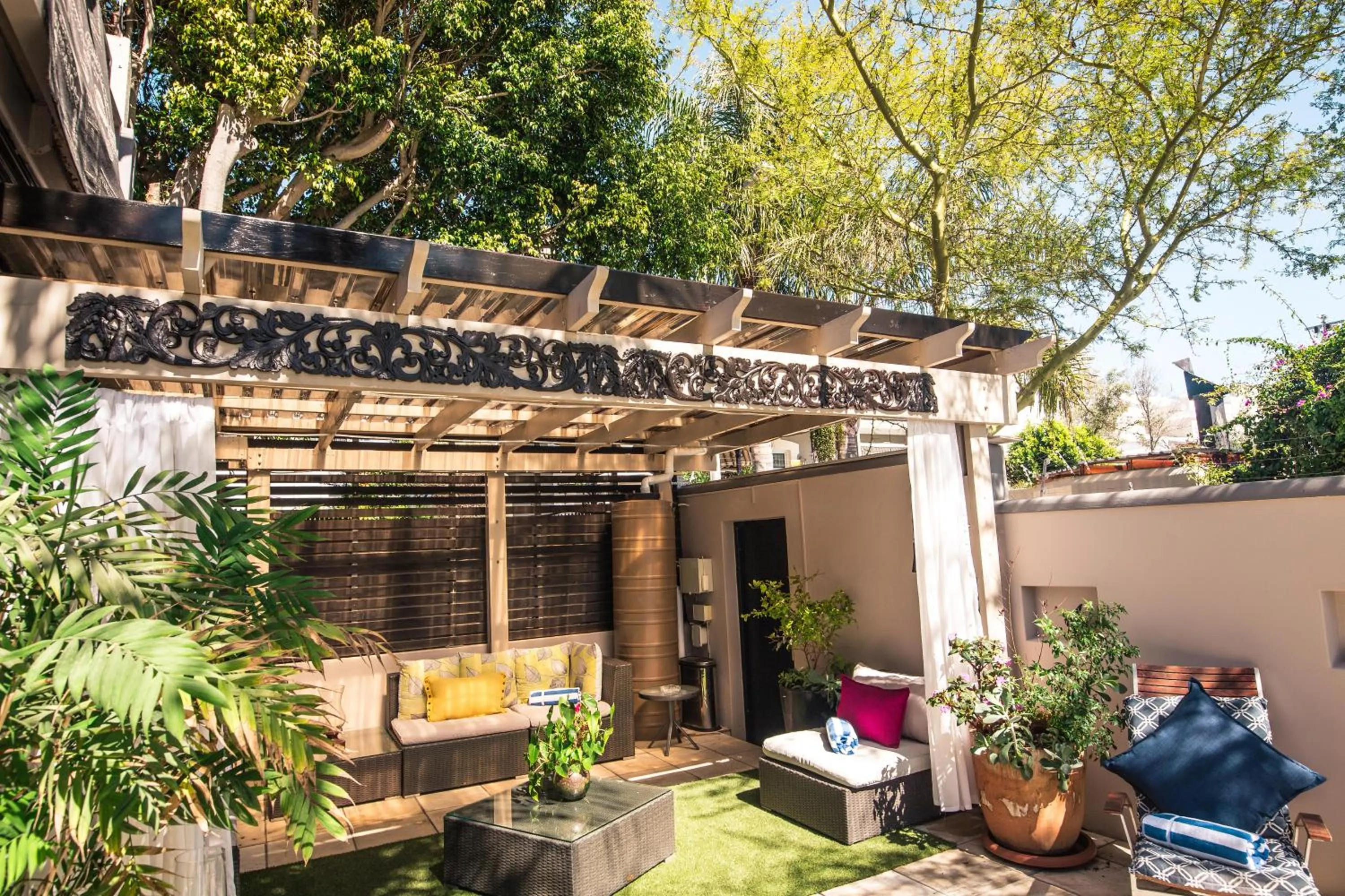 Balcony/Terrace in Point B Guest House -Sustainable Solar Energy