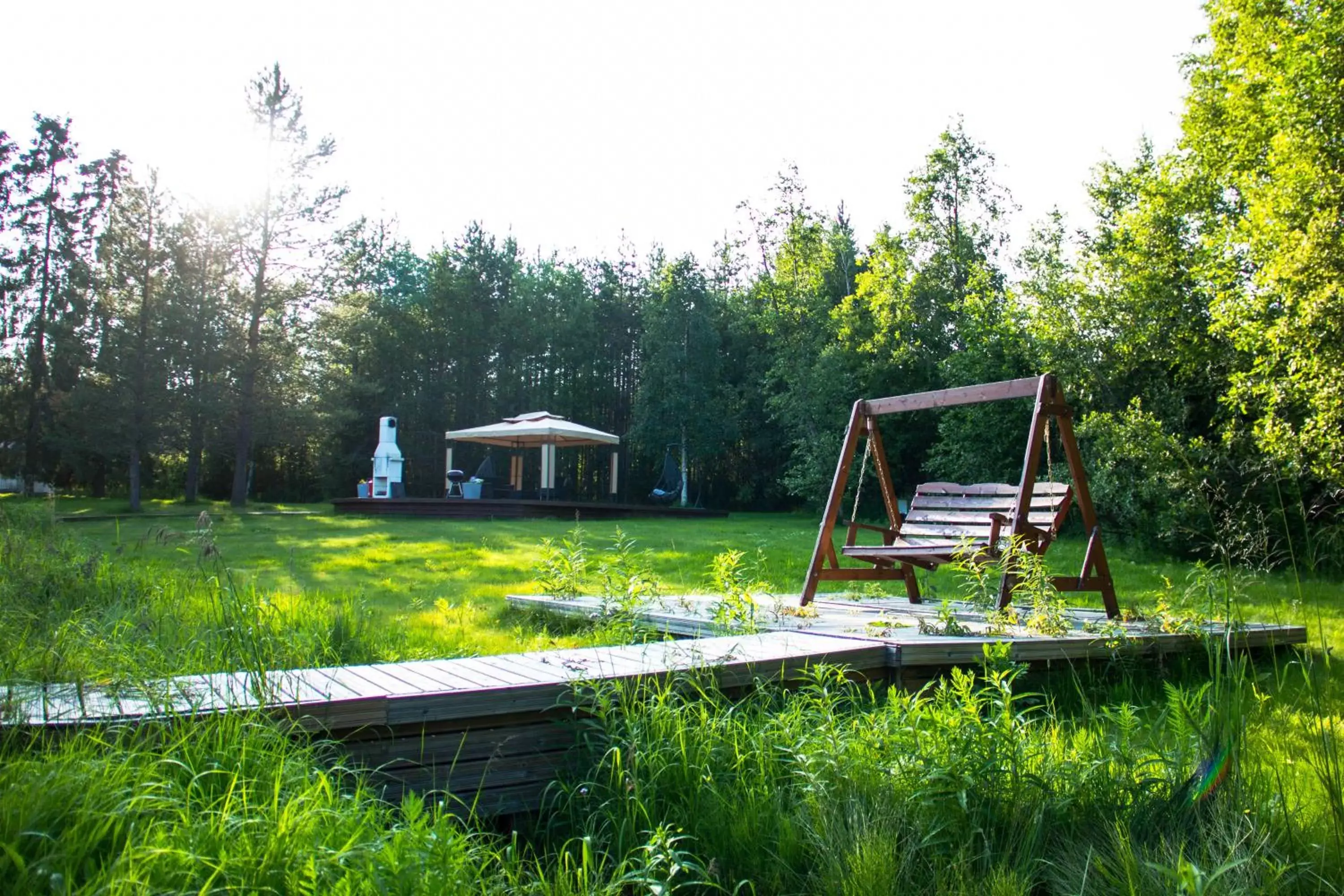 Patio, Garden in Motelli Rovaniemi