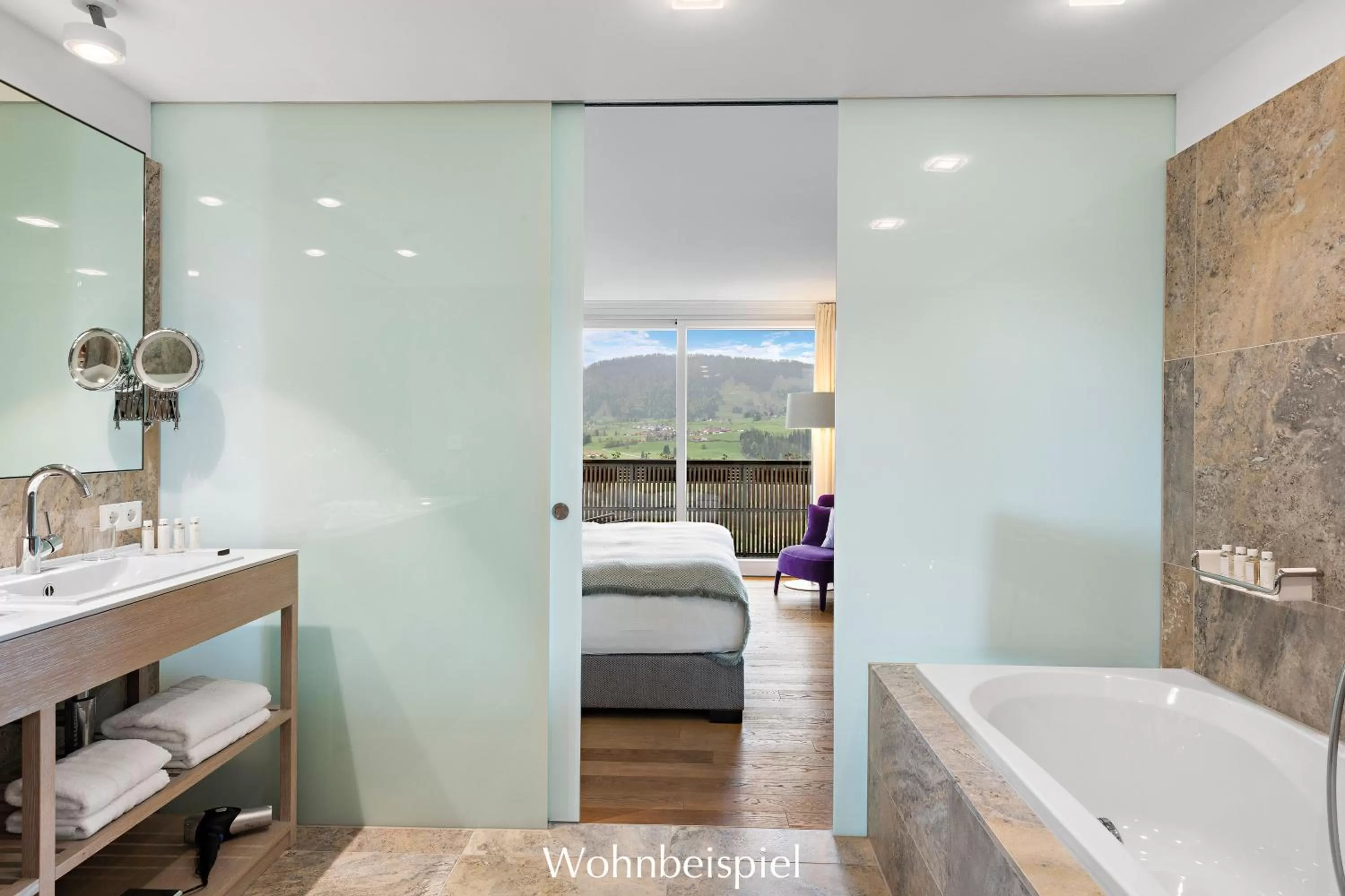 Bathroom, Bed in Allgäu Sonne