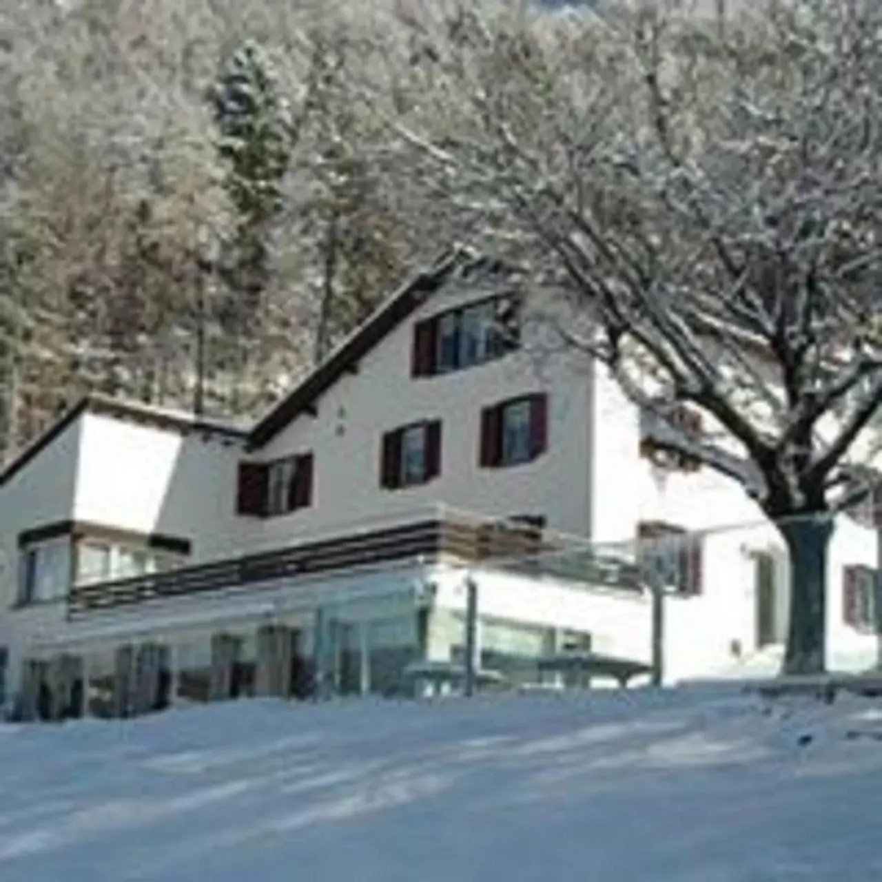 Property building, Winter in Hotel Restaurant Heidihof