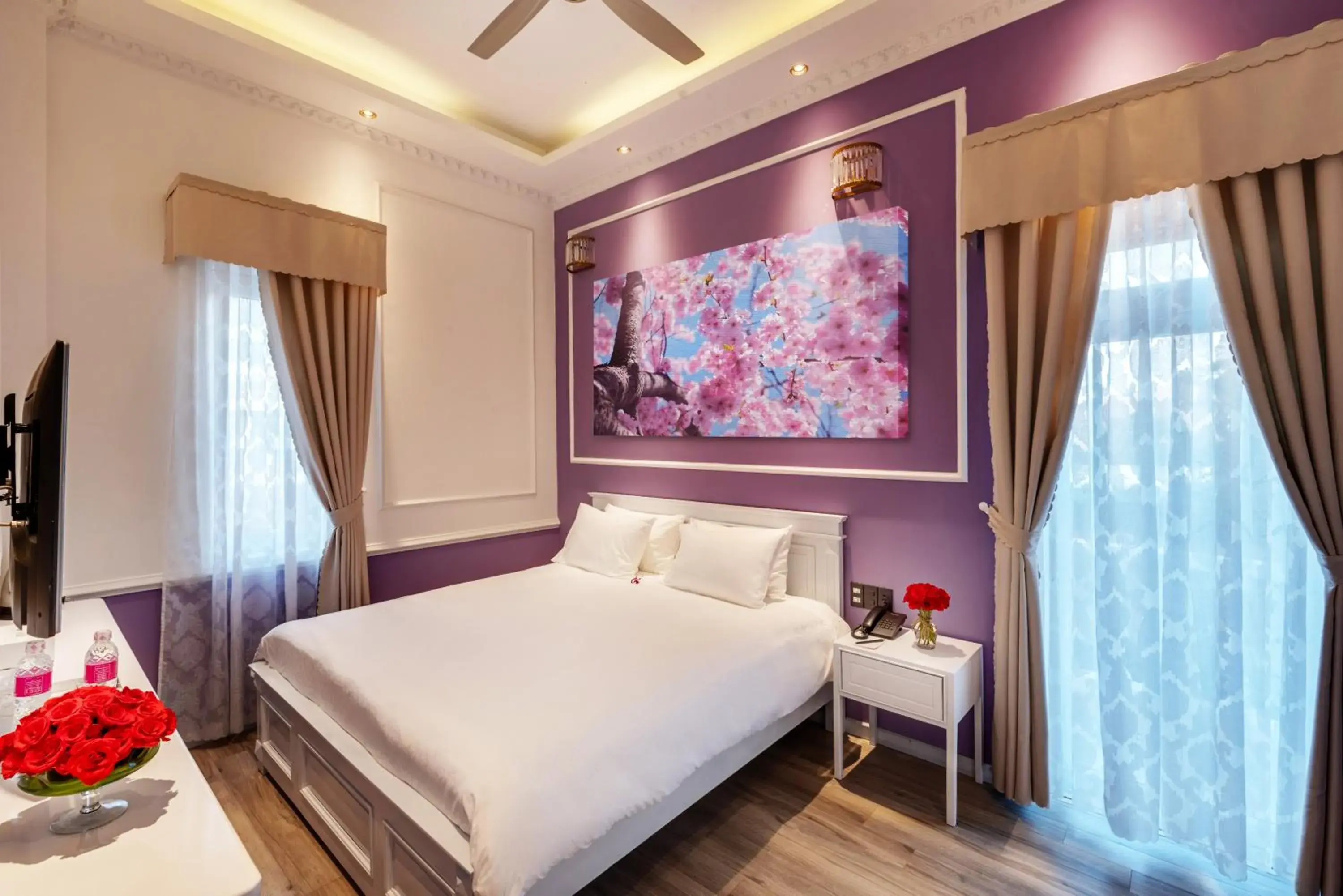 Bedroom, Bed in Dalat Boutique Hotel