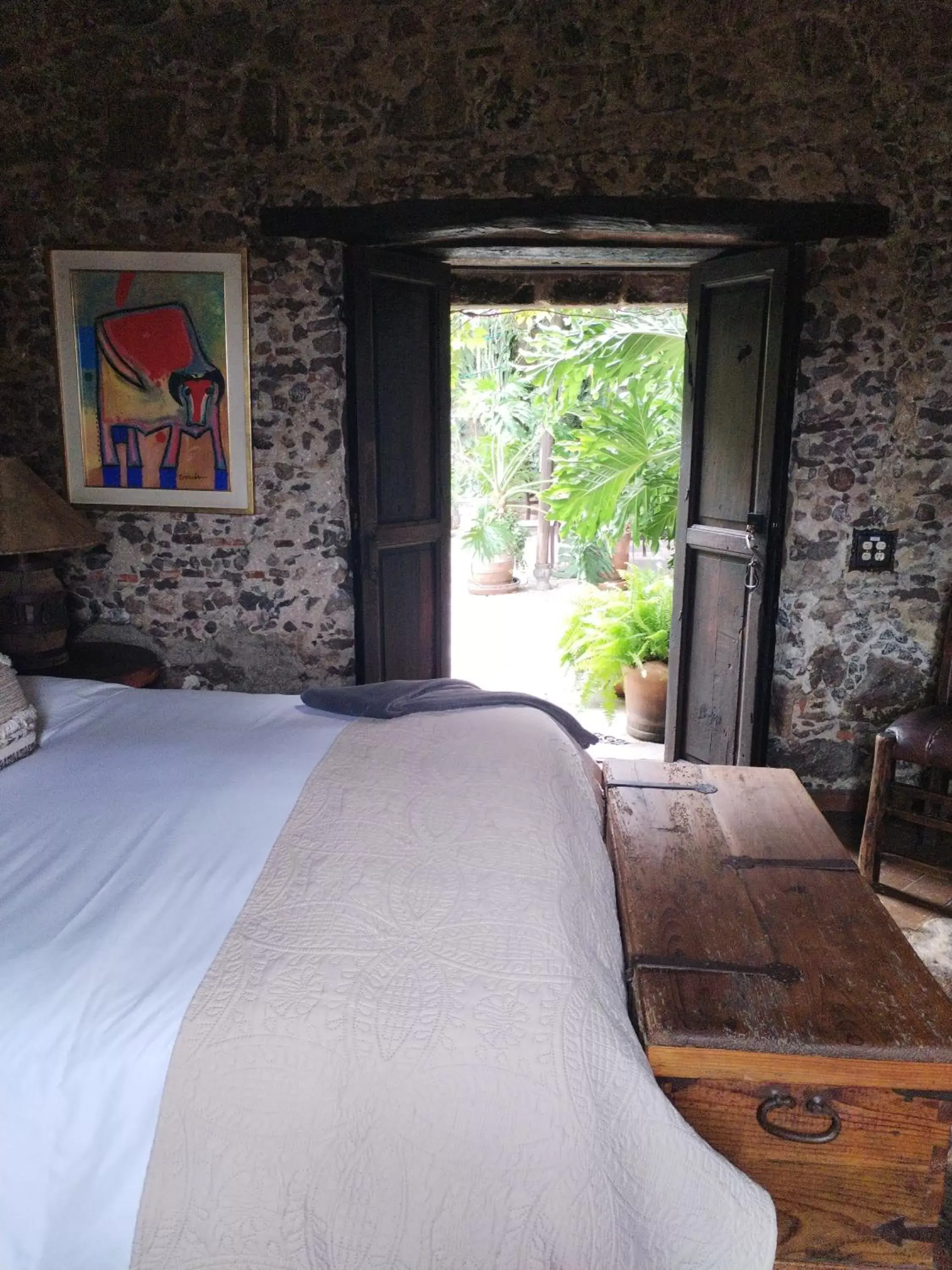 Bird's eye view, Bed in Hacienda Las Amantes