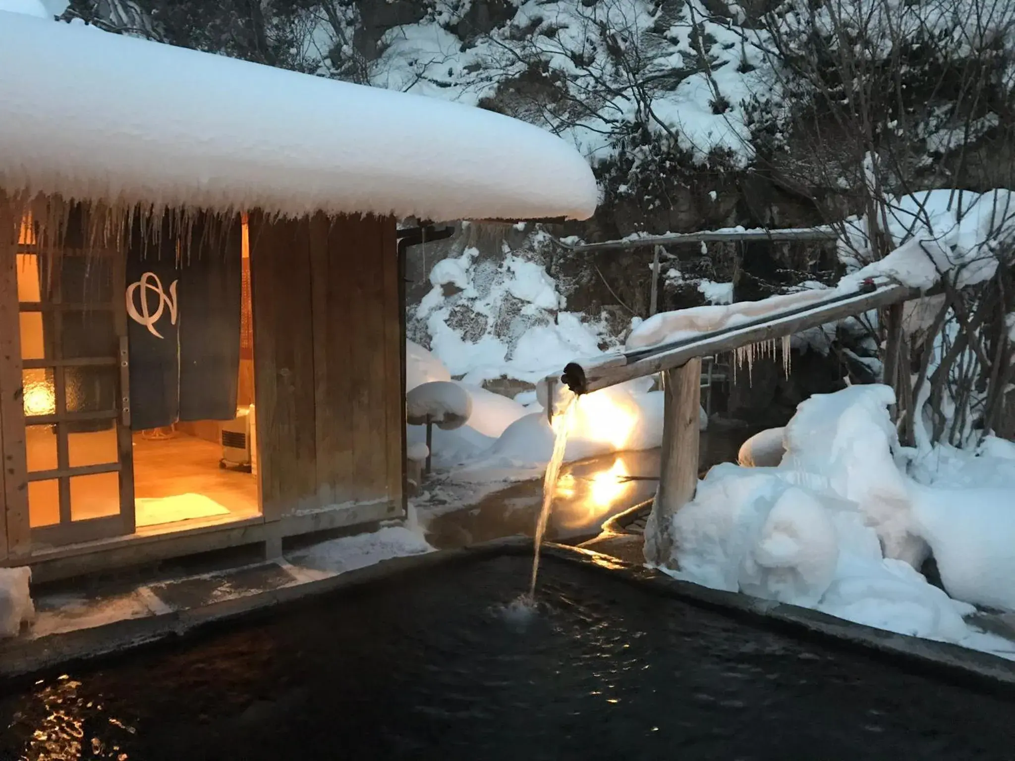 Winter in Hatcho no Yu Hot Spring Ryokan