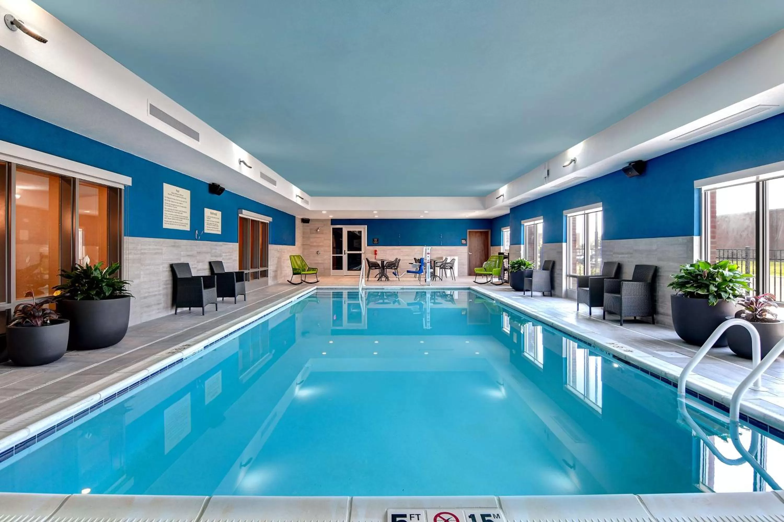 Pool view in Hampton Inn & Suites Canal Winchester Columbus