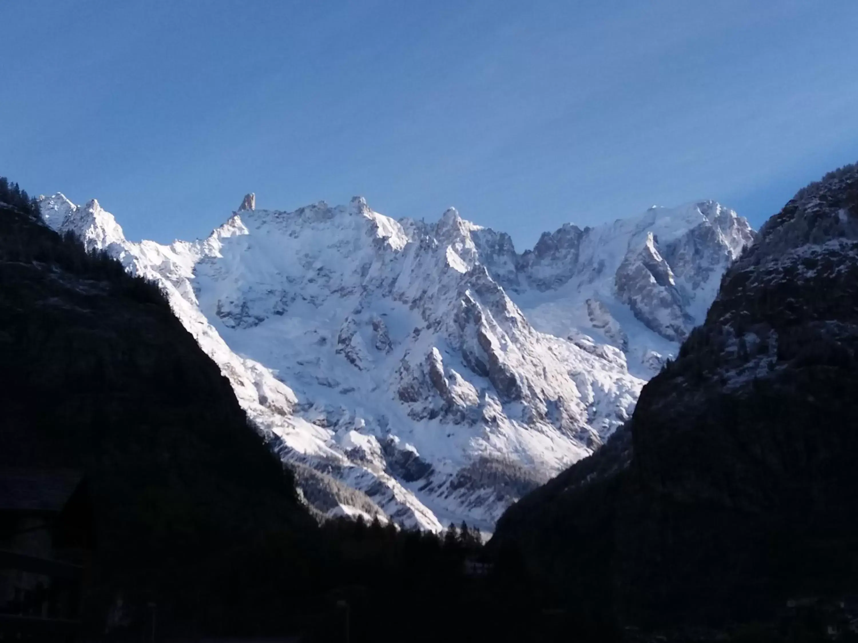 Mountain view, Winter in Hotel Ottoz Meublé