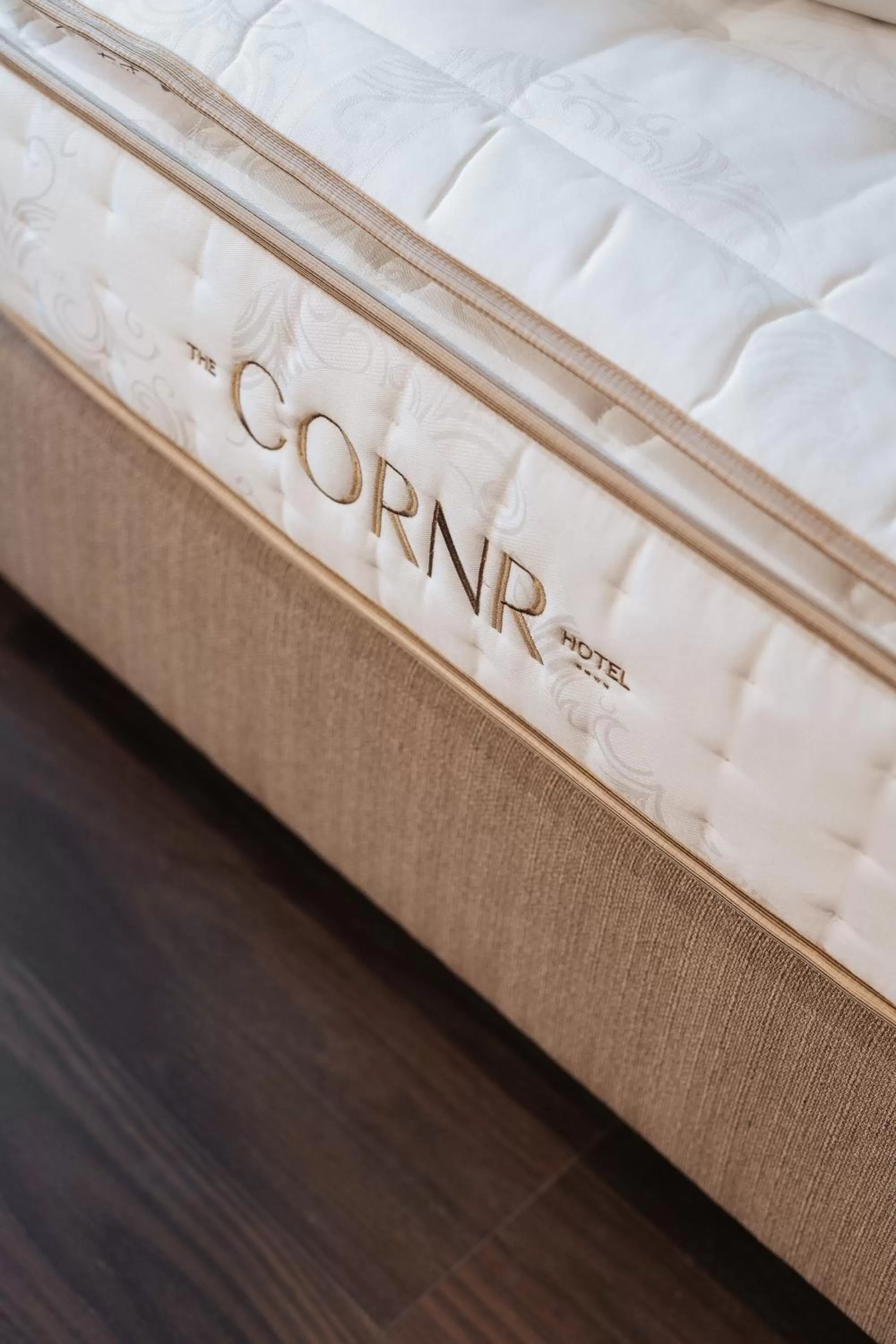 Decorative detail, Bed in The CORNR Hotel