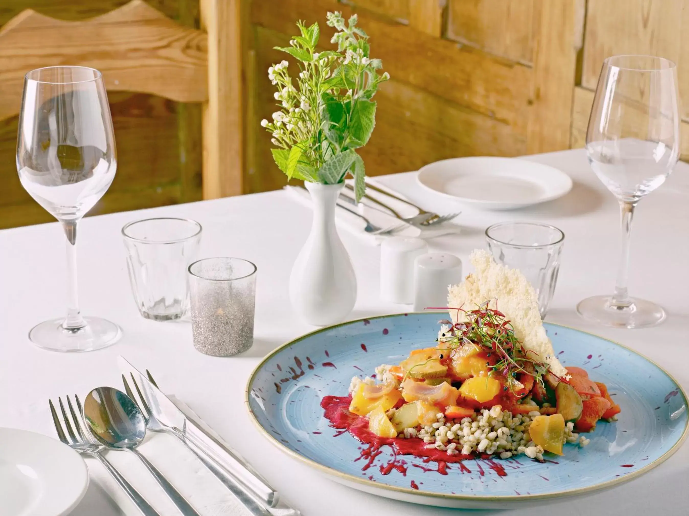 Food close-up in Tennant Arms Hotel