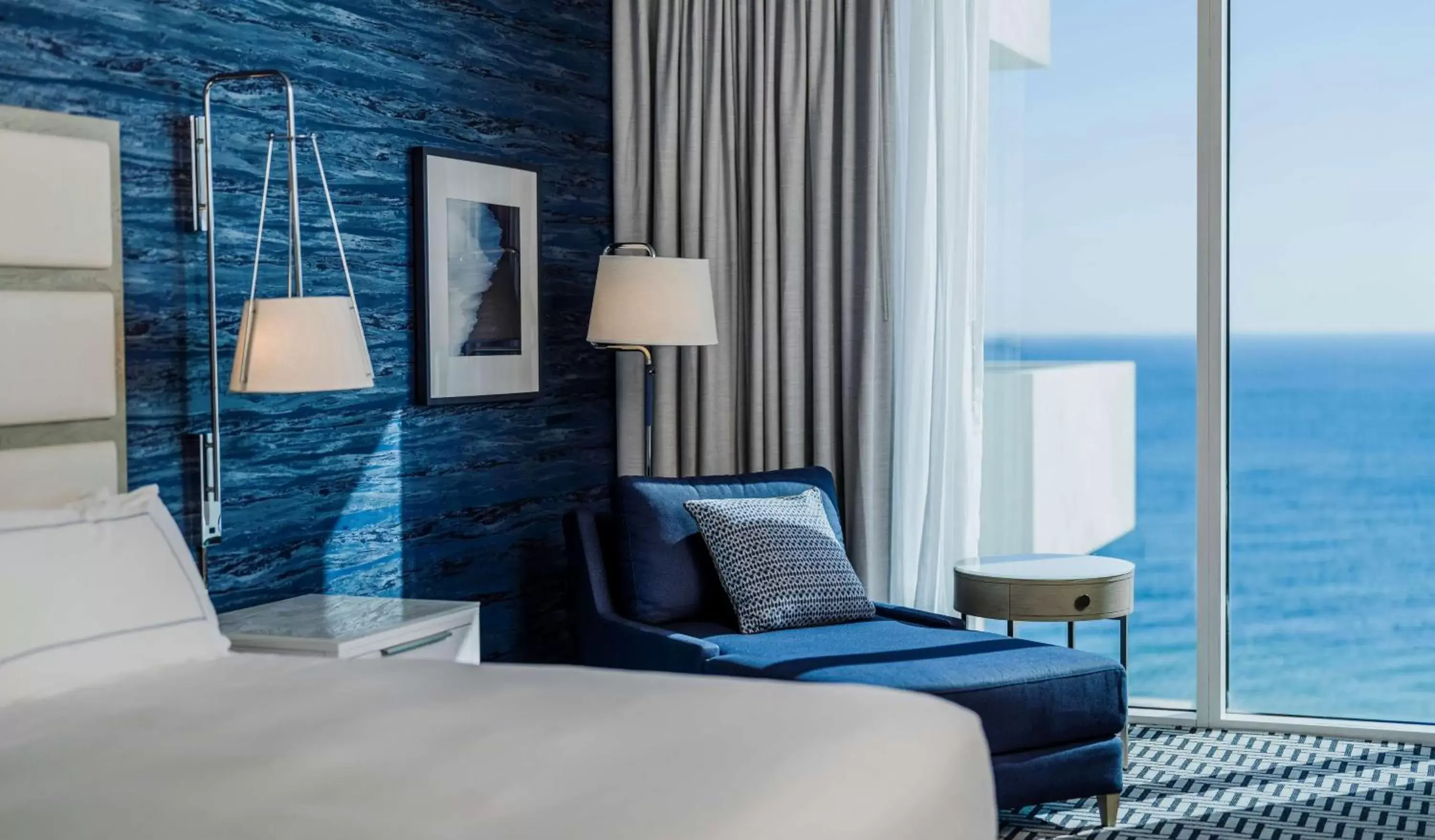 Bed, Seating Area in Hotel Maren Fort Lauderdale Beach, Curio Collection By Hilton