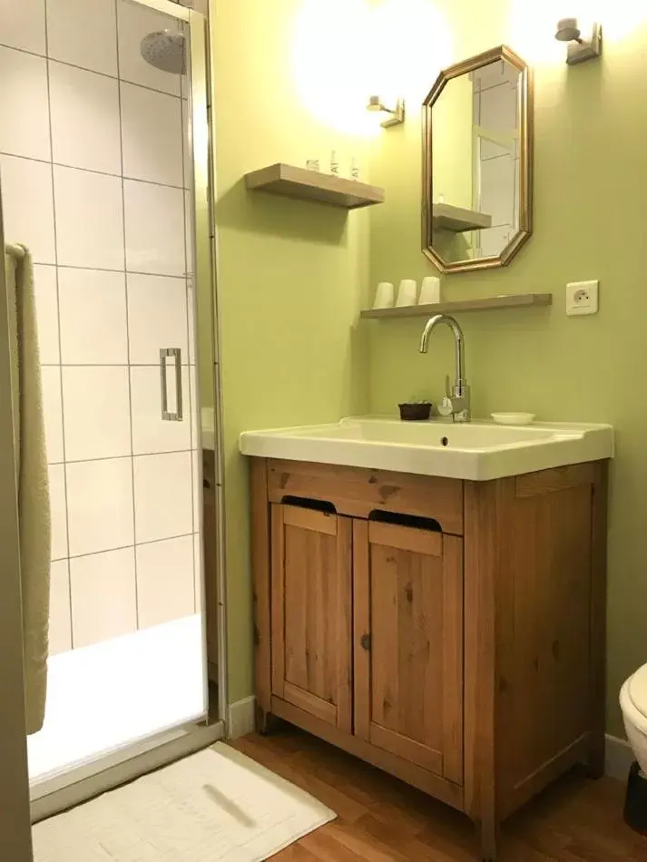 Shower, Bathroom in Hôtel l'Annexe