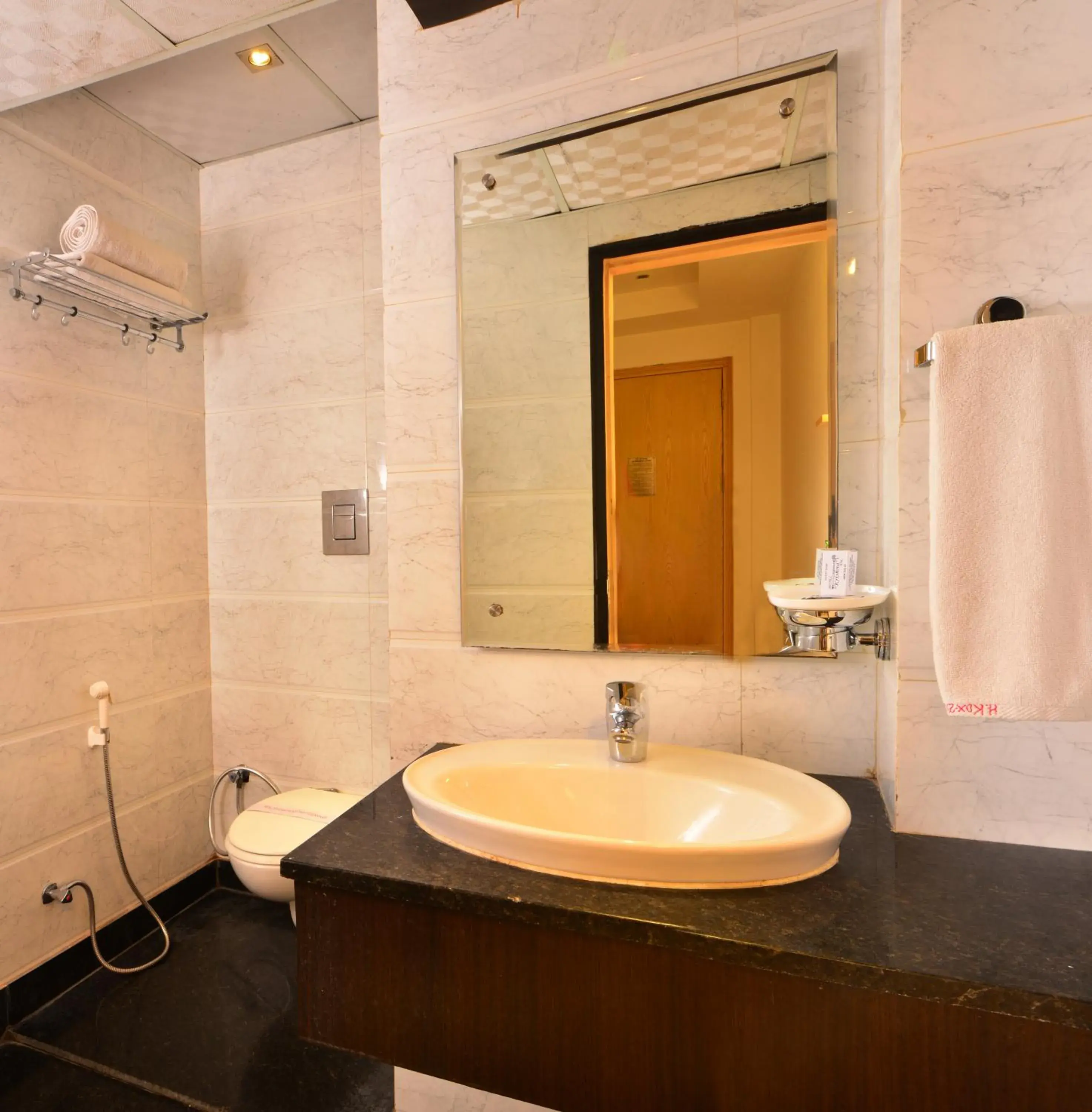 Bathroom in Hotel Krishna Deluxe-By RCG Hotels