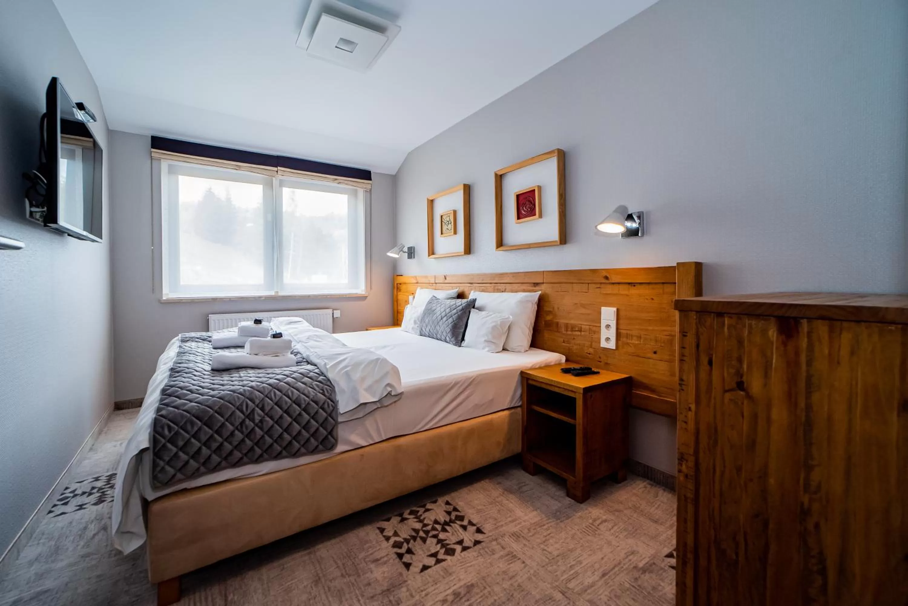 Bed in Hotel Żywiecki Medical SPA & Sport Żywiec