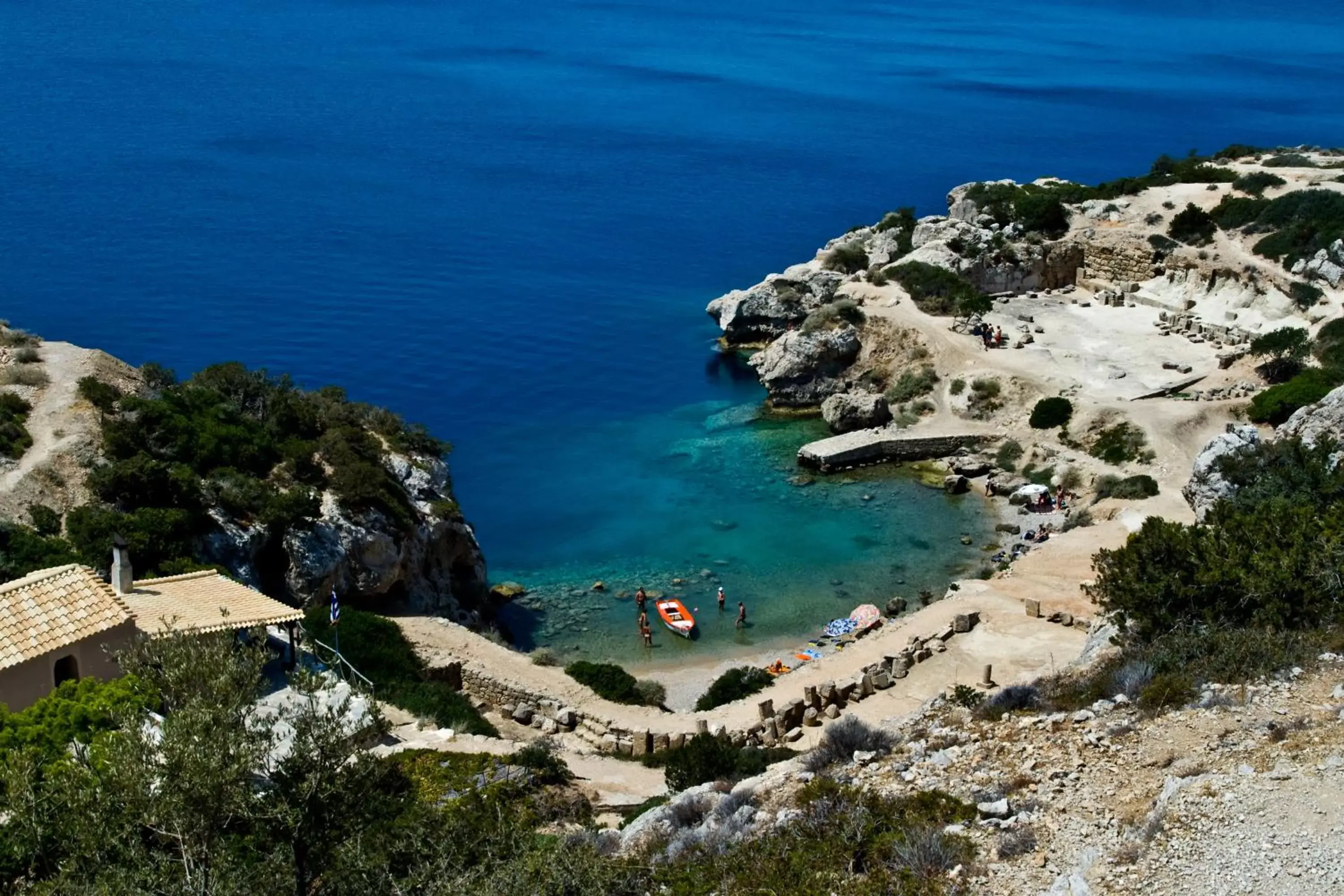 Beach, Bird's-eye View in Grand Hotel Loutraki