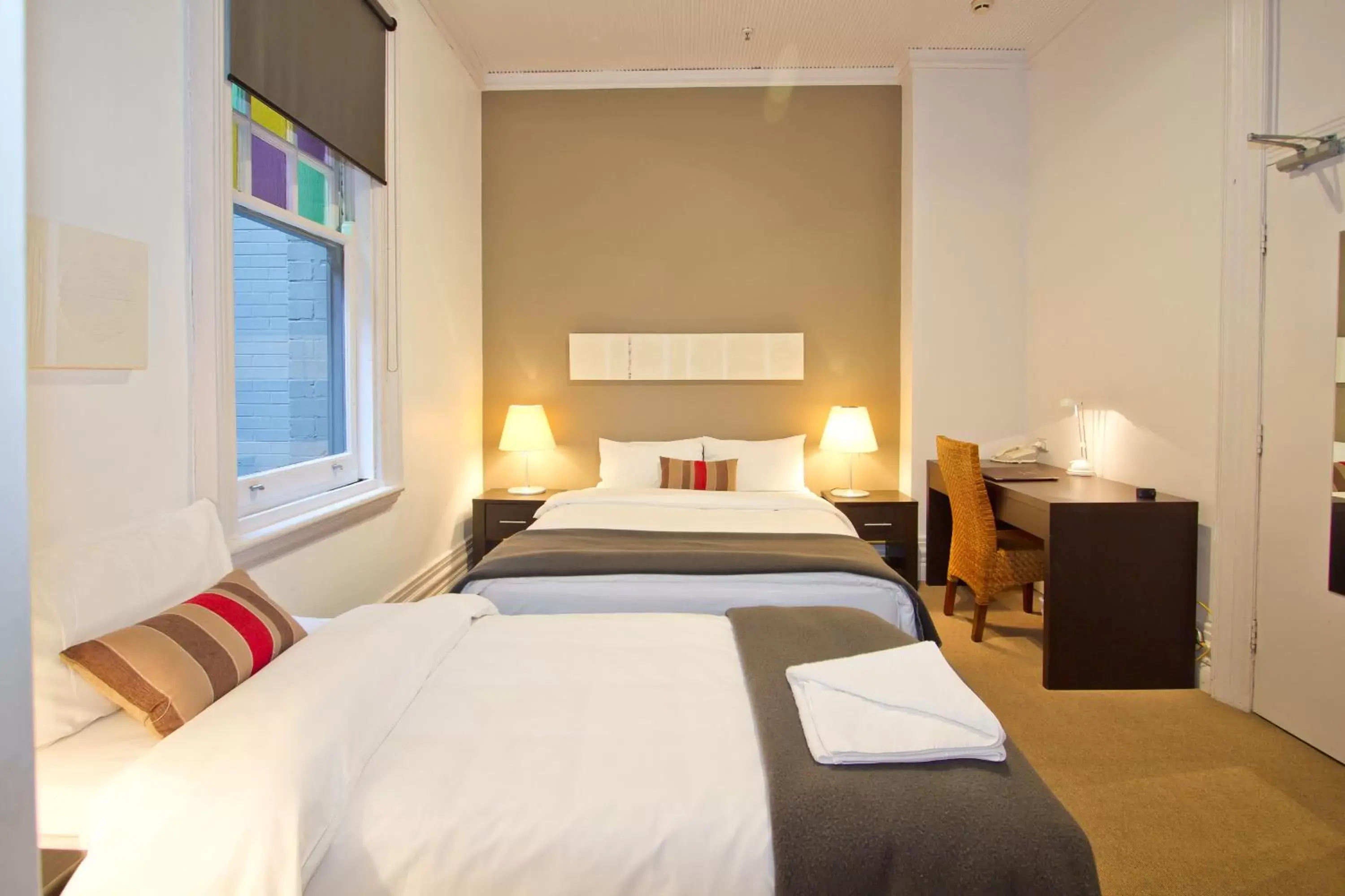 Bedroom, Bed in Vulcan Hotel Sydney