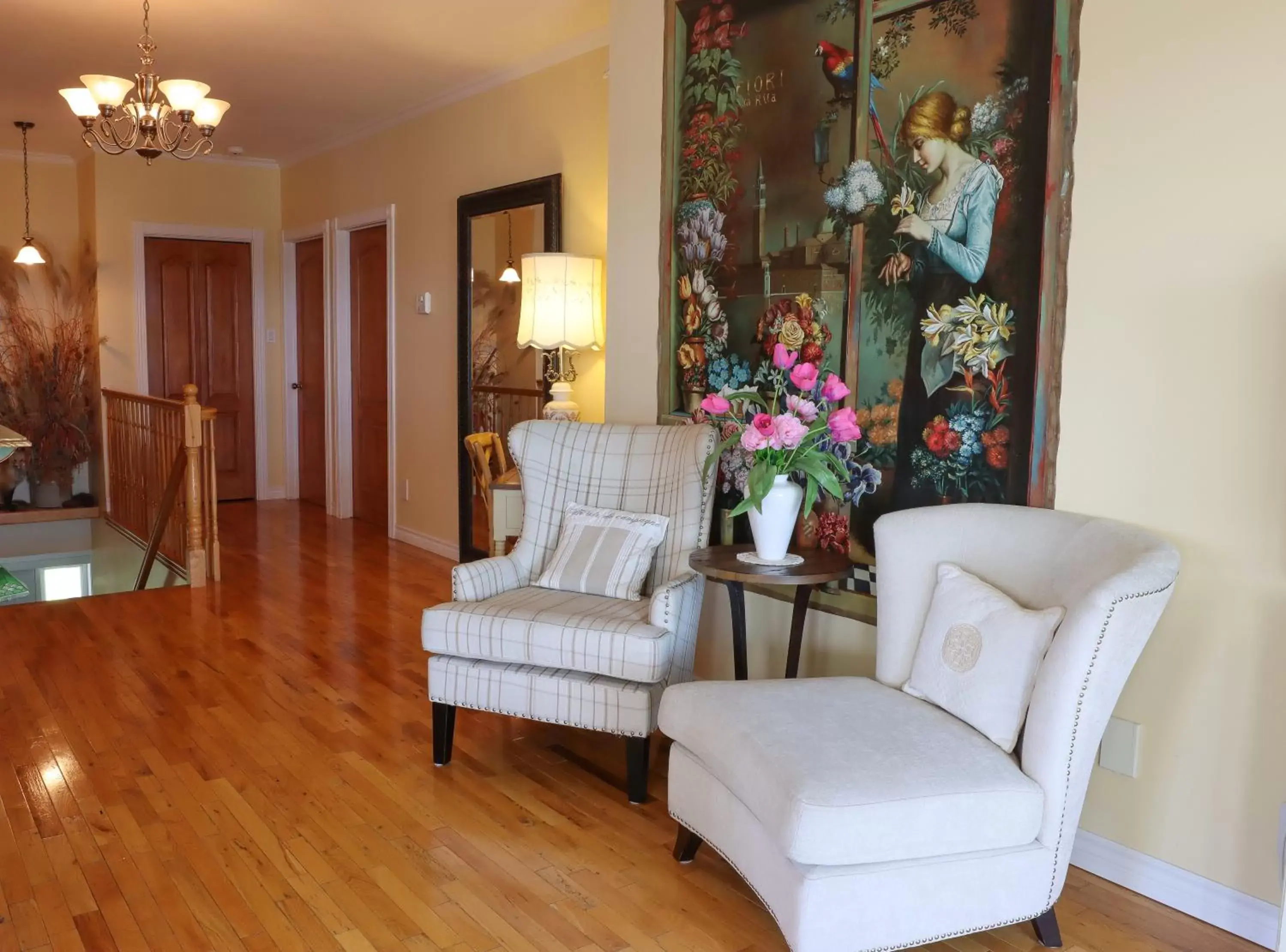 Seating Area in Bed & Breakfast, Gîte La Princesse des Champs