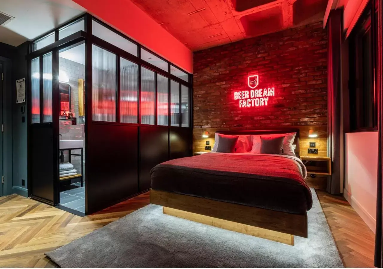 Bed in BrewDog DogHouse Manchester