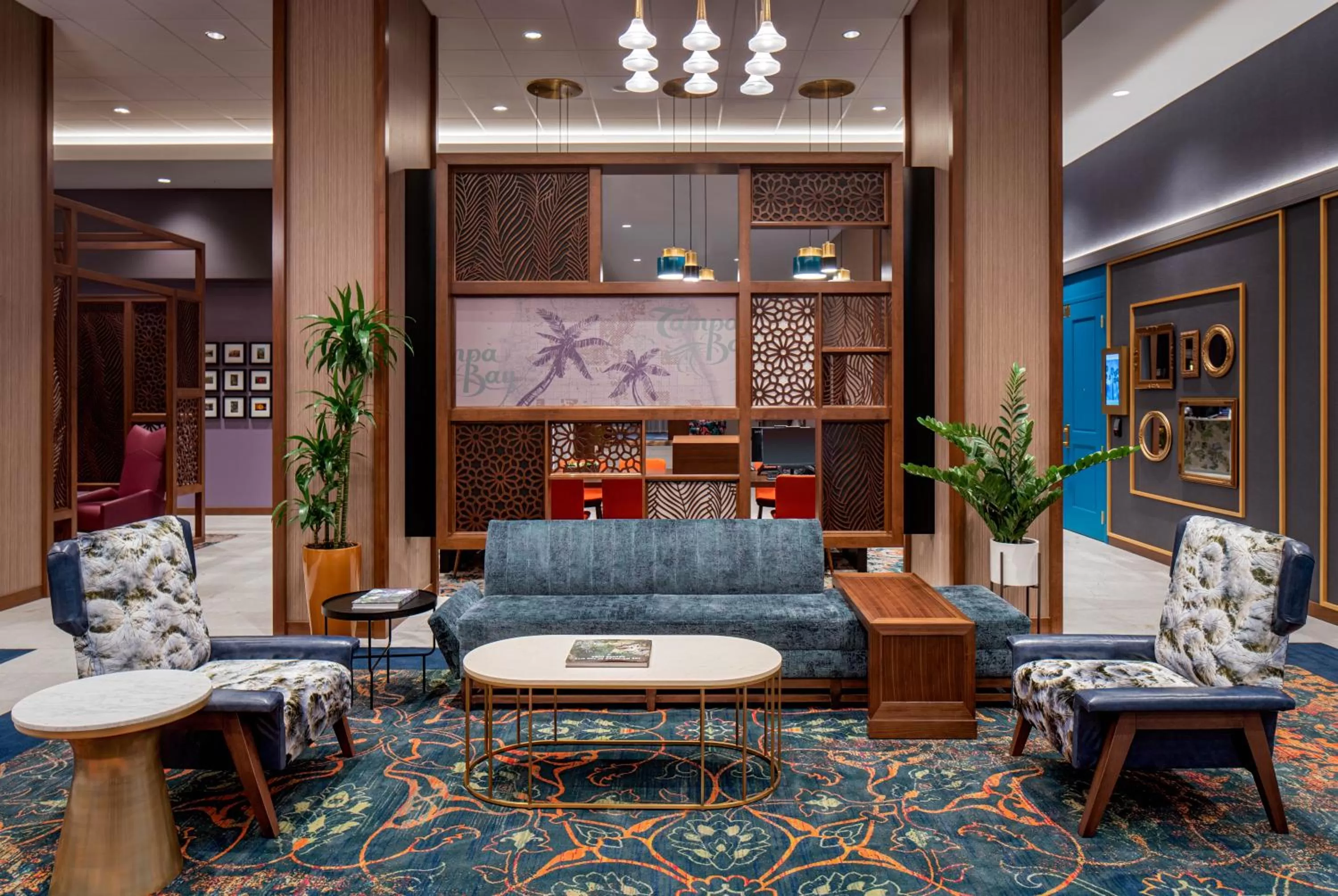 Lobby or reception in Hyatt House Tampa Downtown