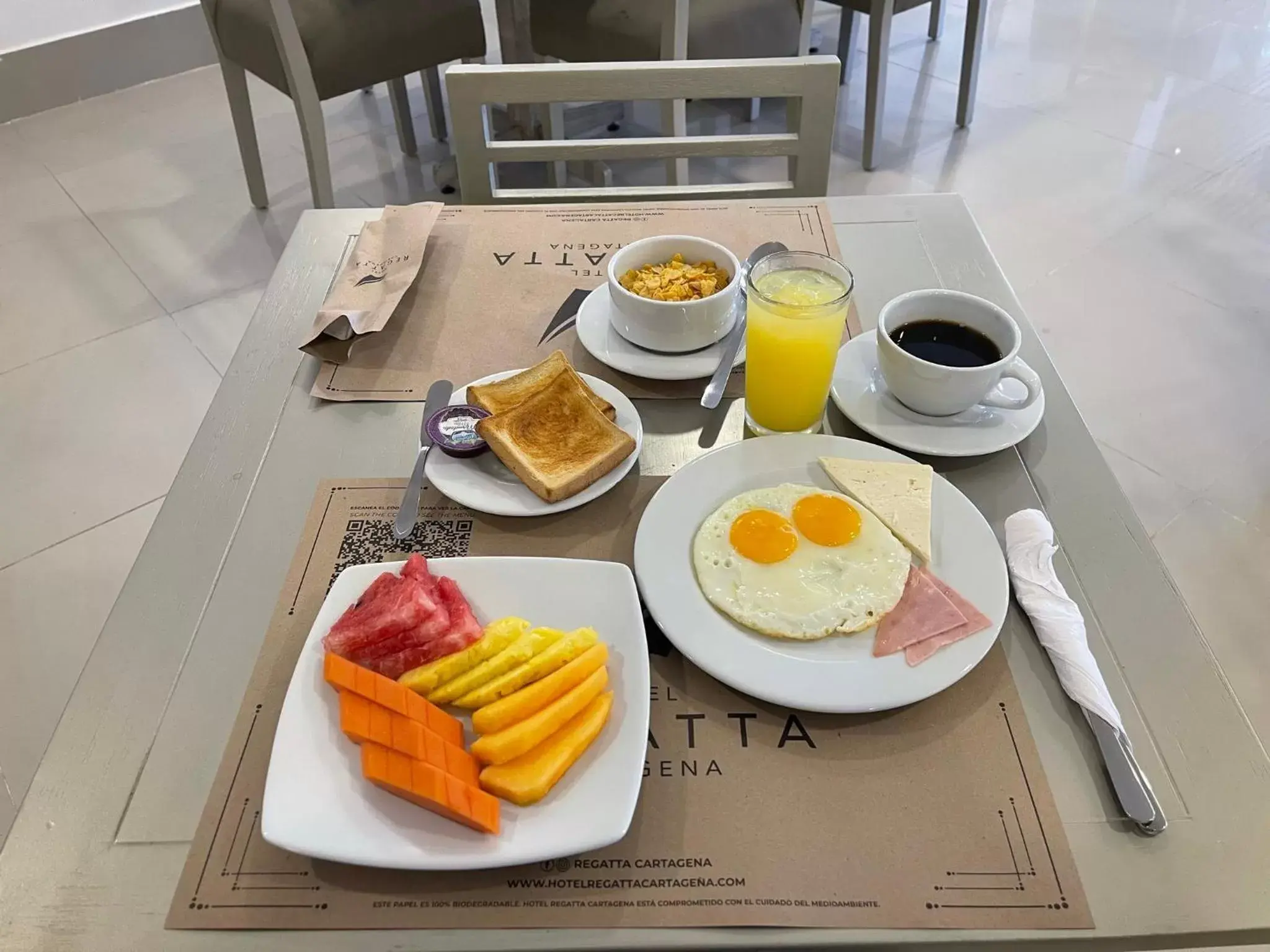 Breakfast in Hotel Regatta Cartagena