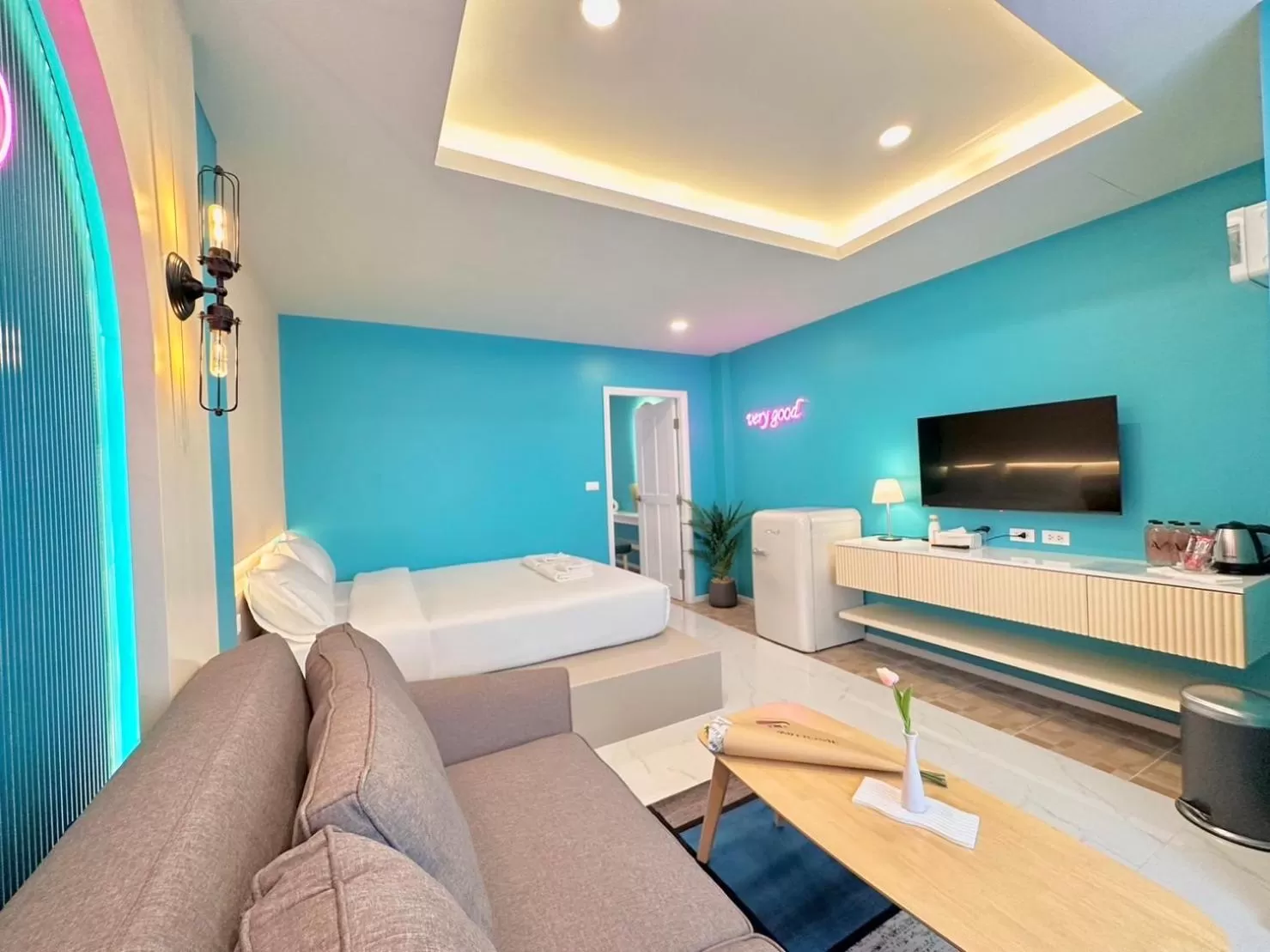 Bed in Ascella Bangkok Hotel