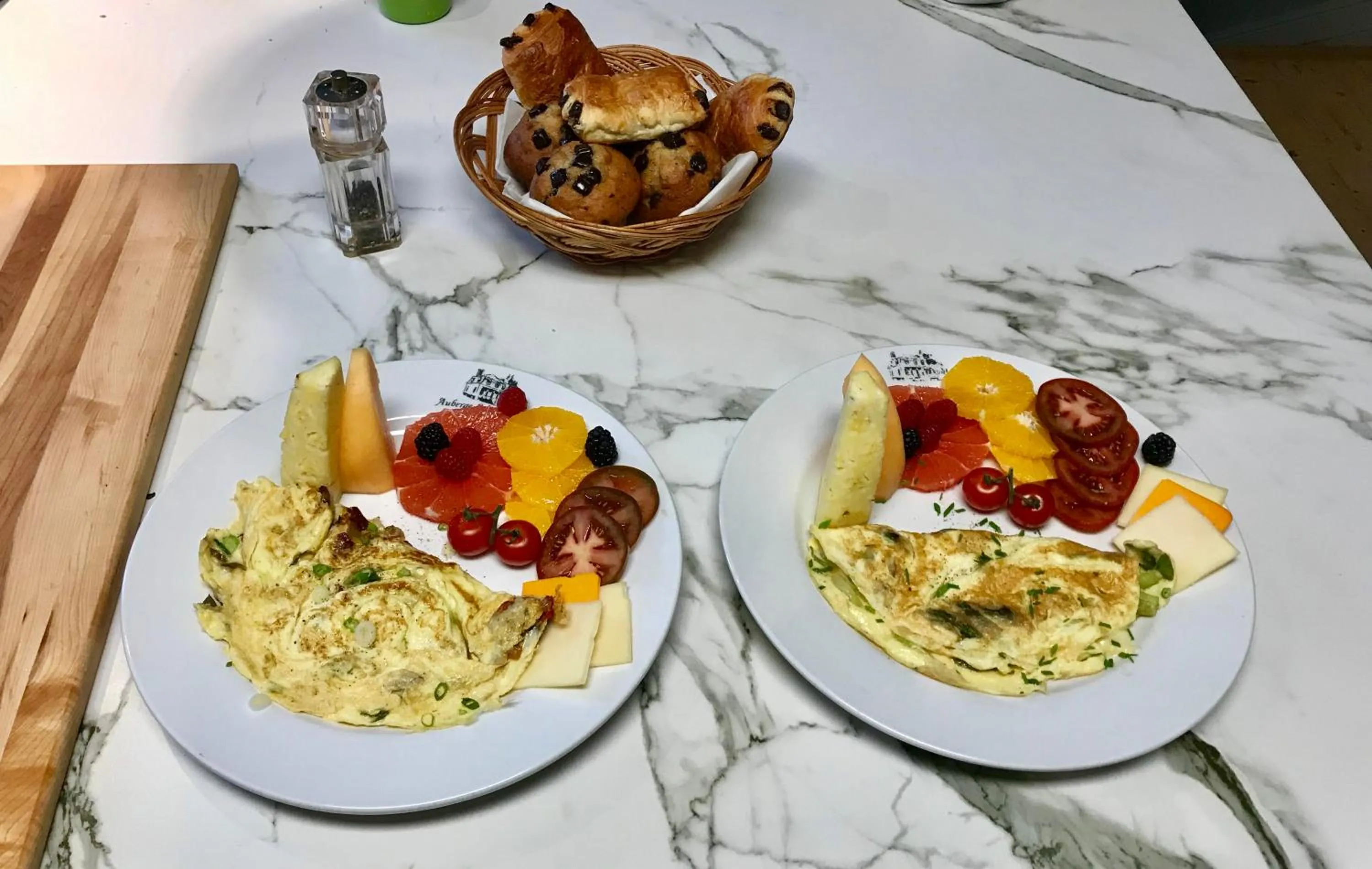 Breakfast in Auberge du Sault-à-la-Puce