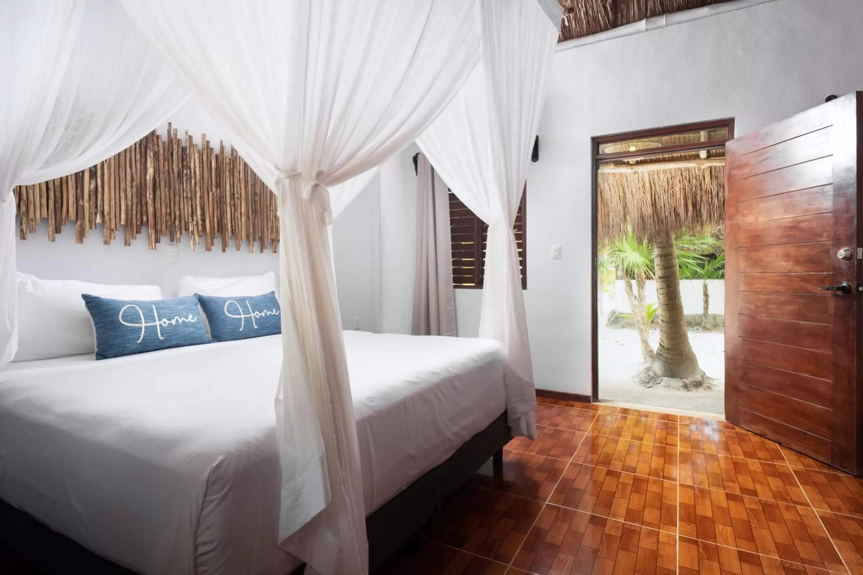 Bed in La Diosa Tulum Resort & SPA