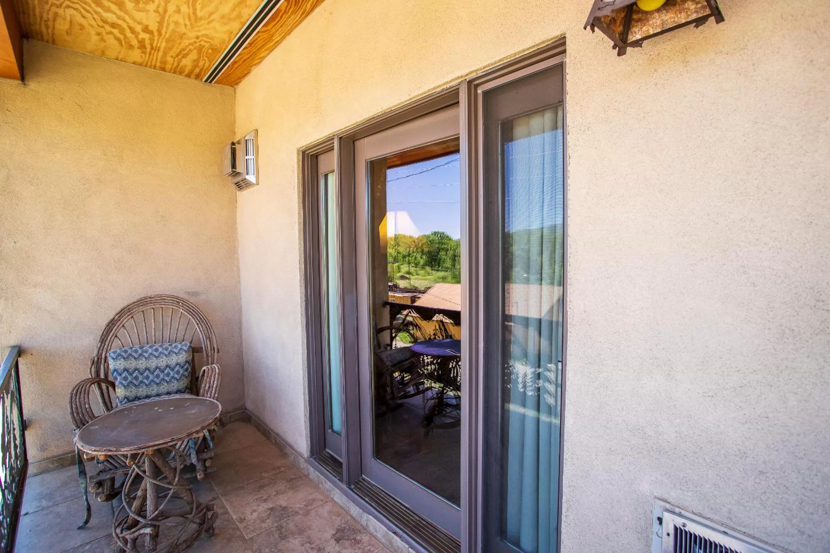 Balcony/Terrace in Main St Loft Overlooking Train Yard - Lofts Sterling & Sage - Toltec