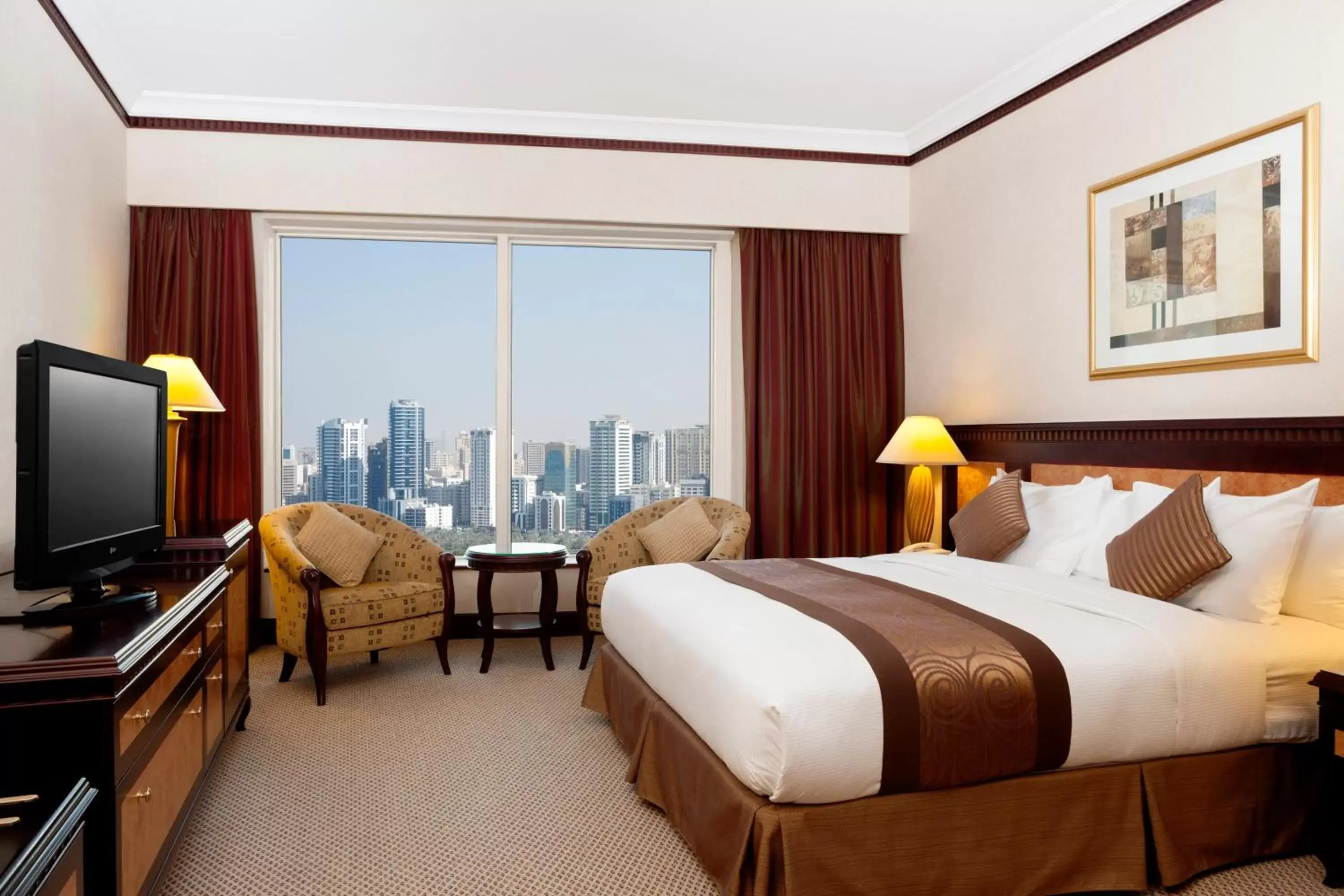 View (from property/room), Bed in Corniche Hotel Sharjah View (from property/room), Bed in Corniche Hotel Sharjah