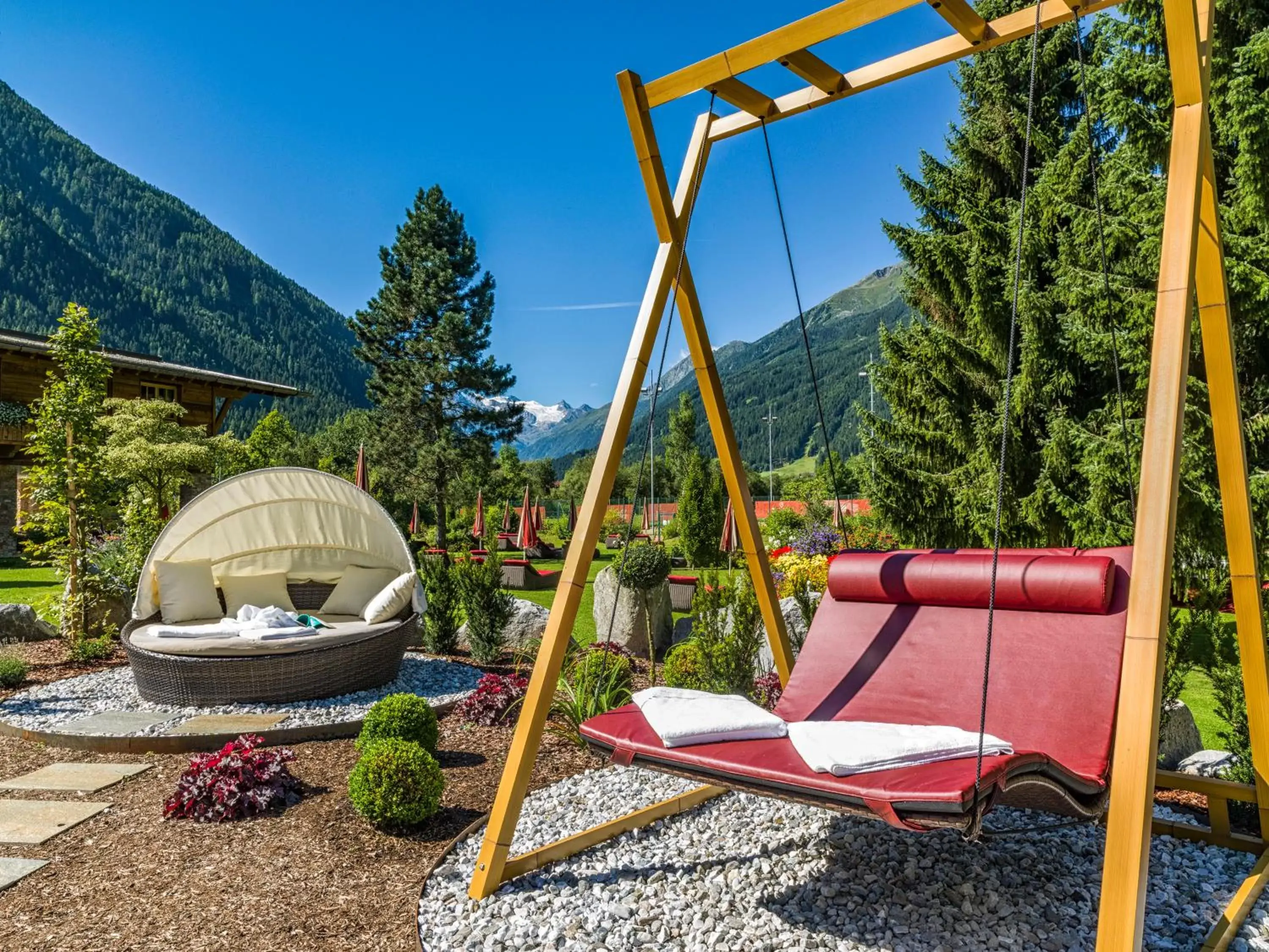 Garden in Relais&Châteaux Spa-Hotel Jagdhof