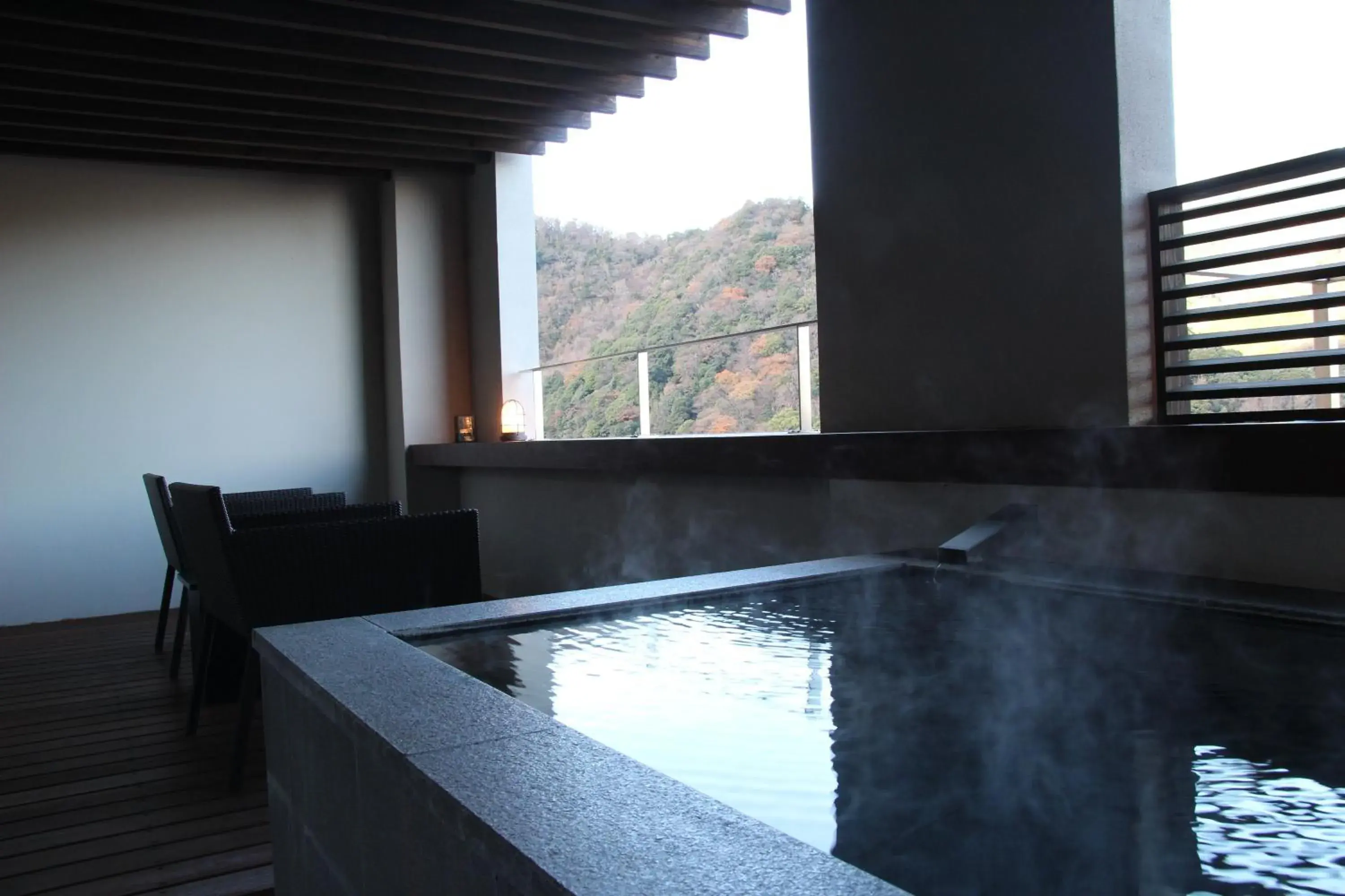 Hot Spring Bath in Ryokan Aura Tachibana