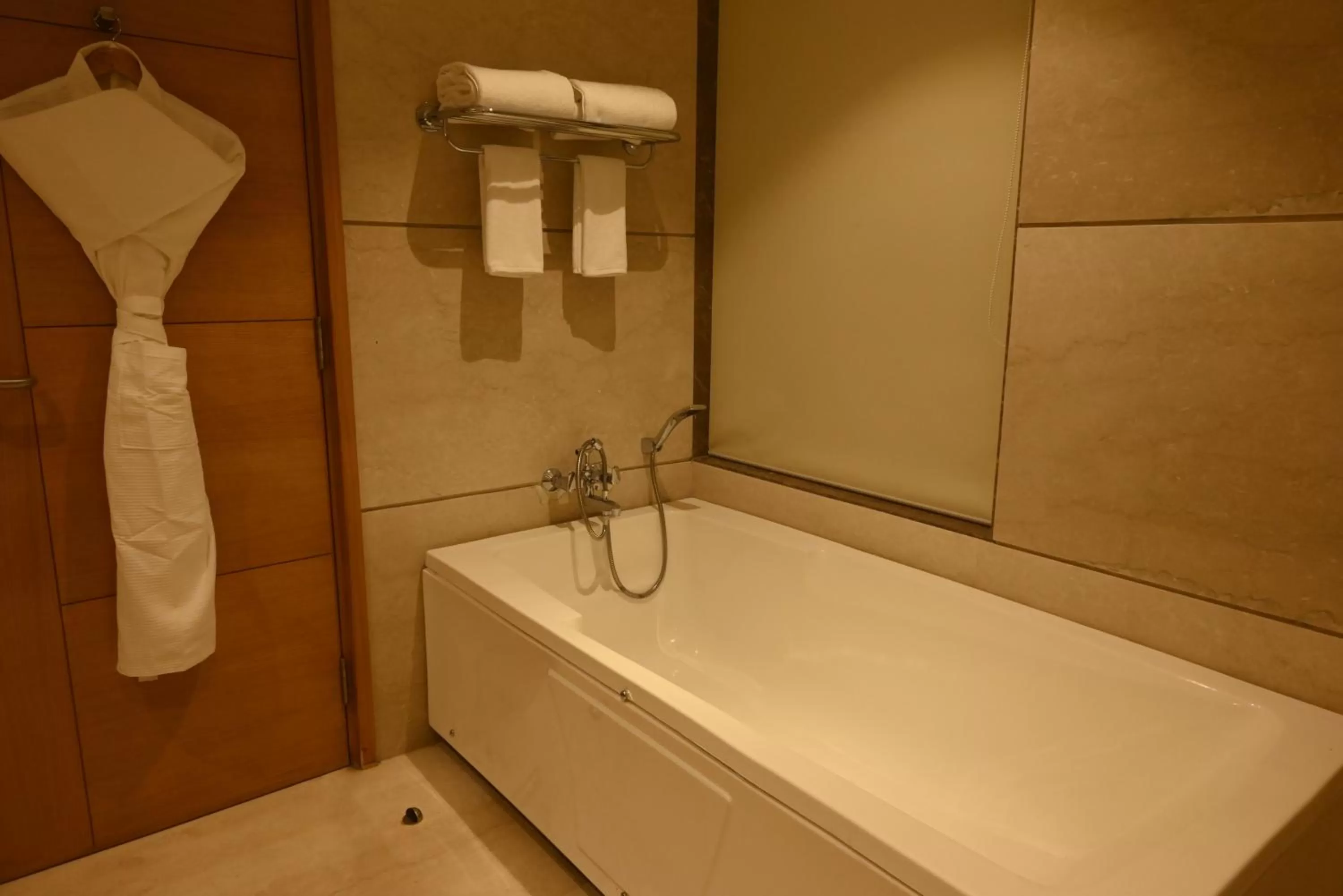 Bathroom in Ramada Plaza by Wyndham Jammu Vijaypur