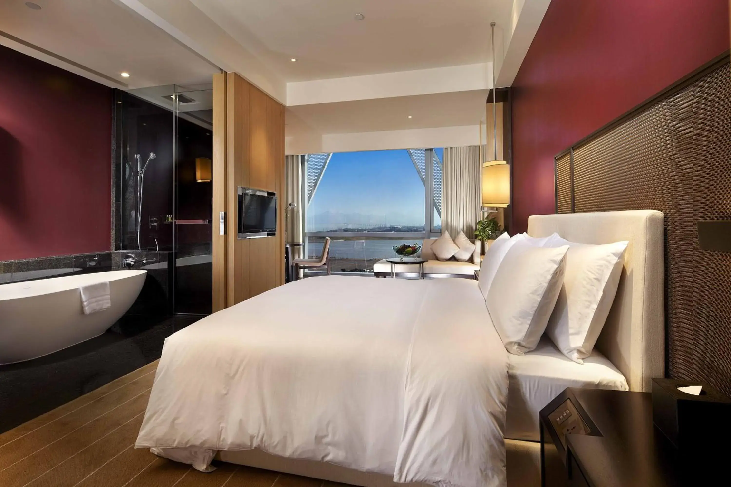 Bed in Hotel Kapok Shenzhen Bay