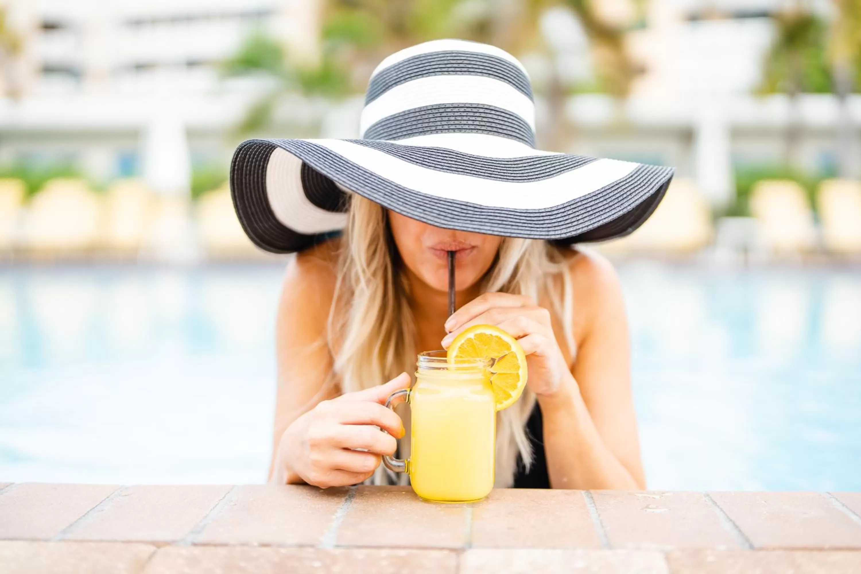 Swimming pool in Postcard Inn On The Beach