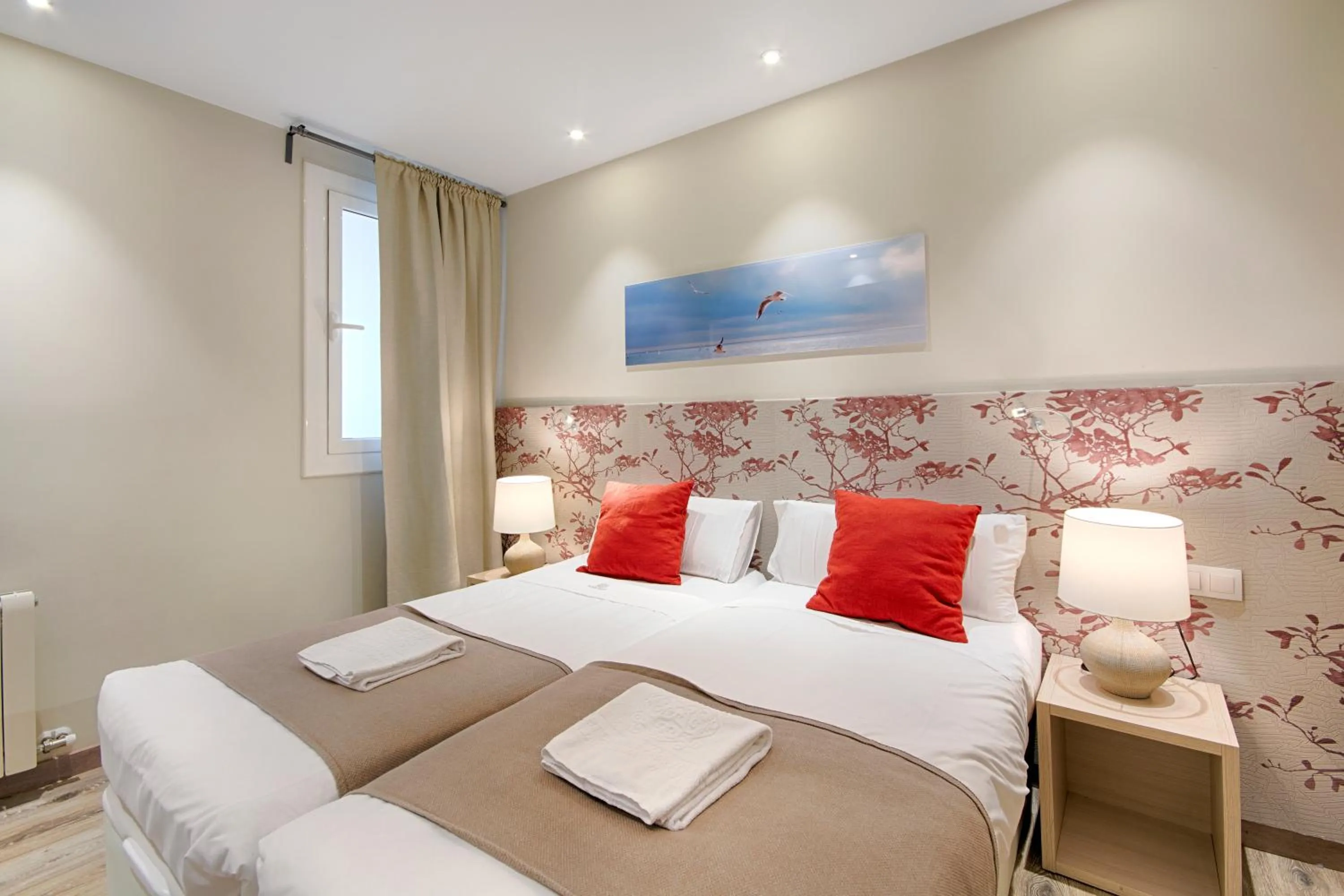 Bedroom, Bed in Eixample Building Apartments by Mercedes Heritage