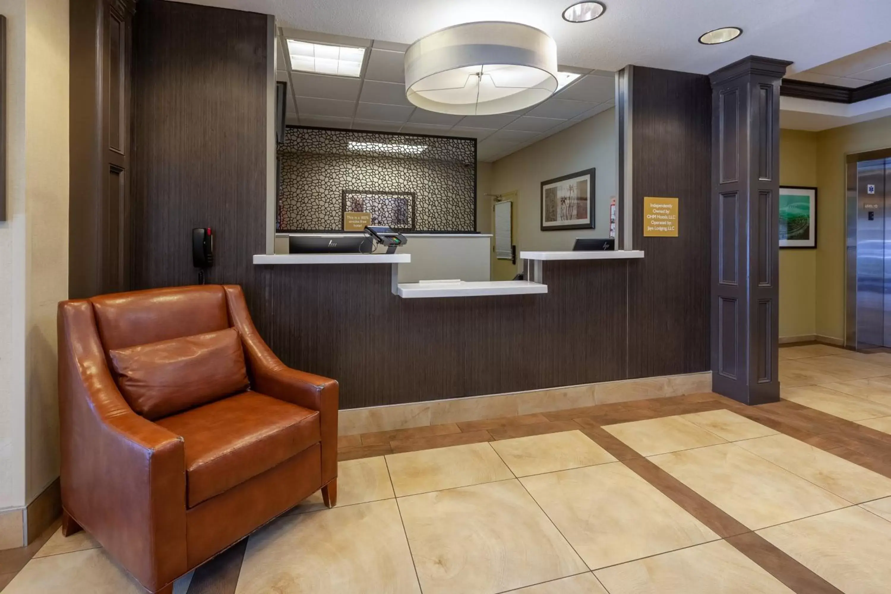 Property building, Lobby/Reception in Candlewood Suites-West Springfield, an IHG Hotel