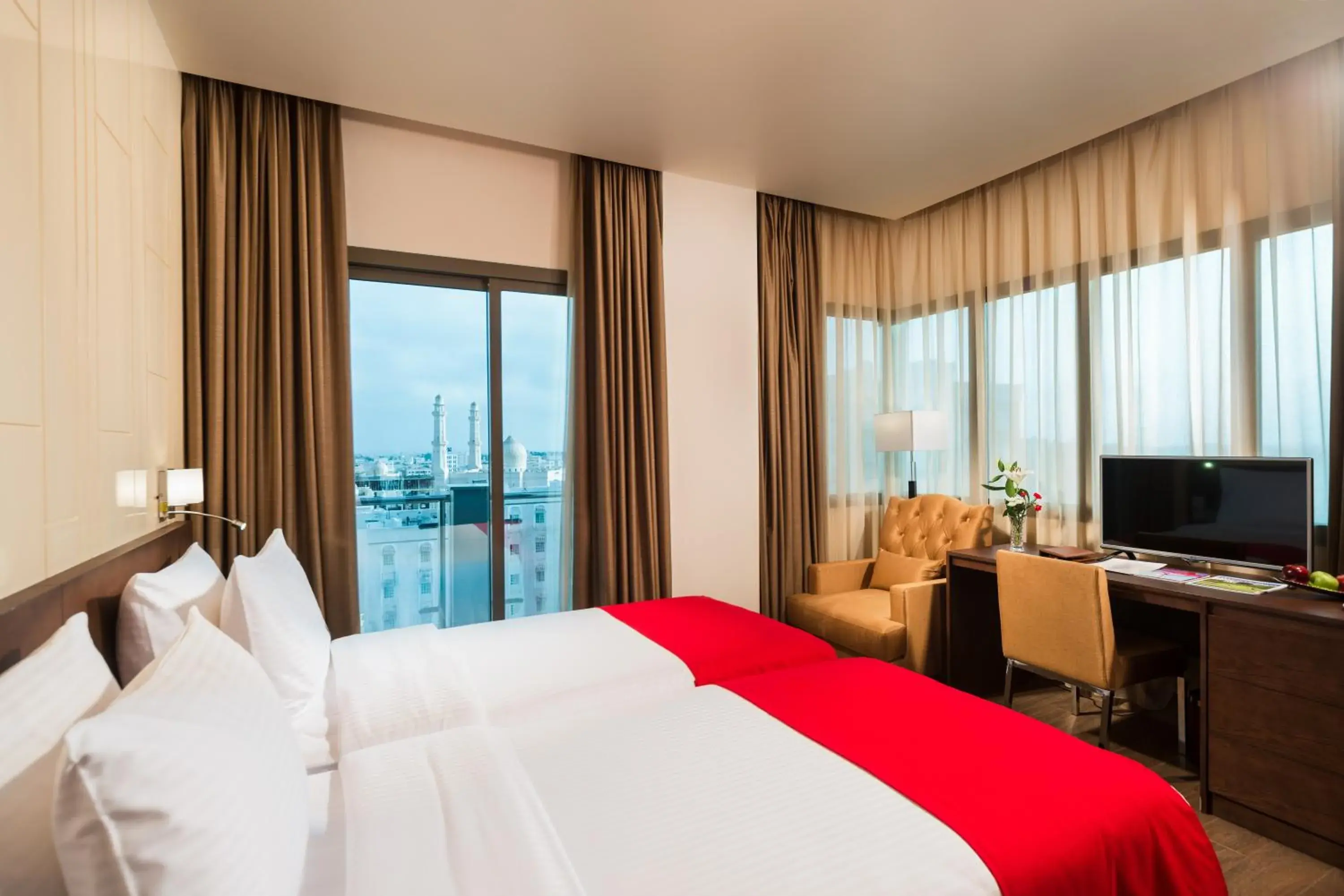 Bed in IntercityHotel Salalah Bed in IntercityHotel Salalah