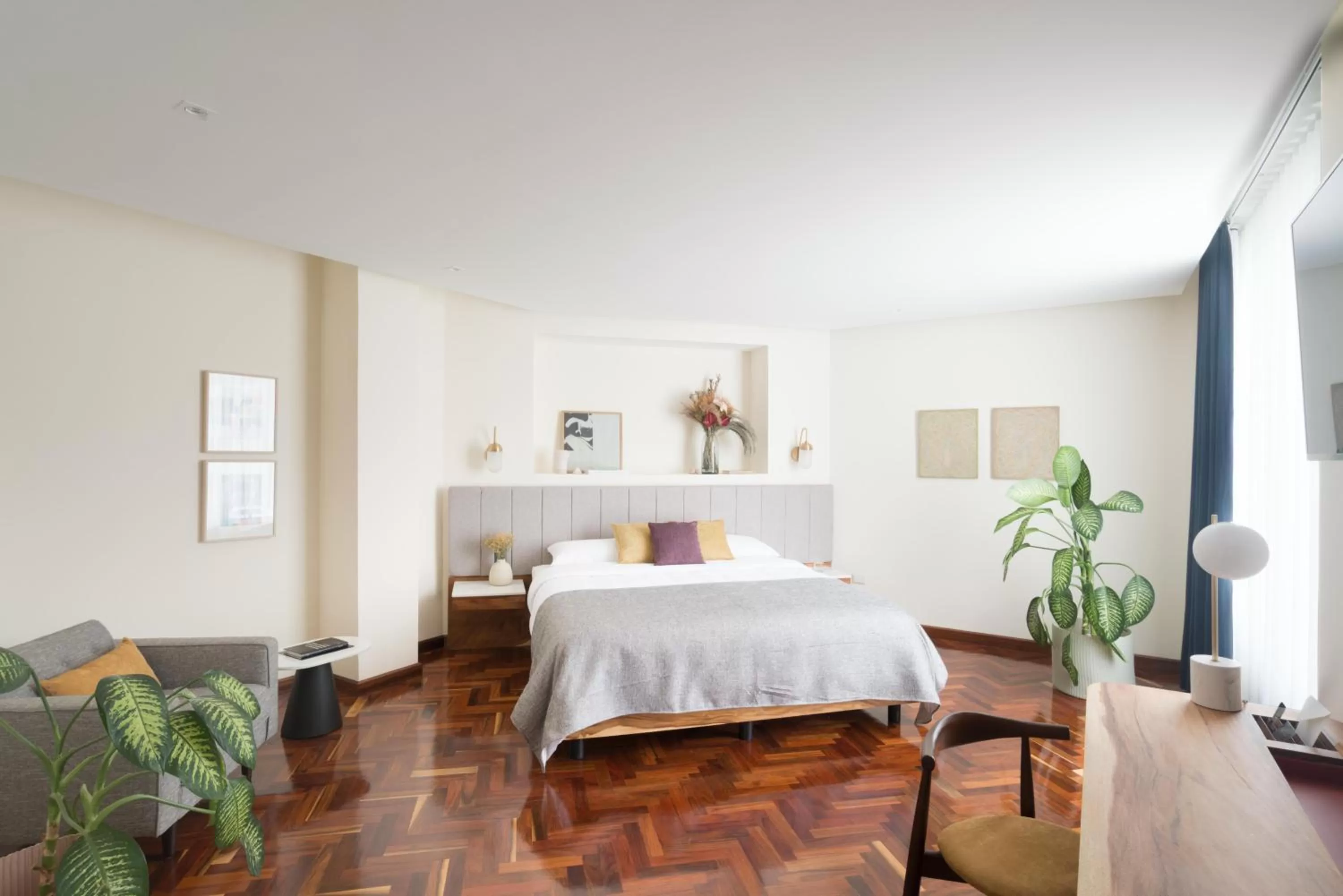 Seating area, Bed in La Inmaculada Hotel