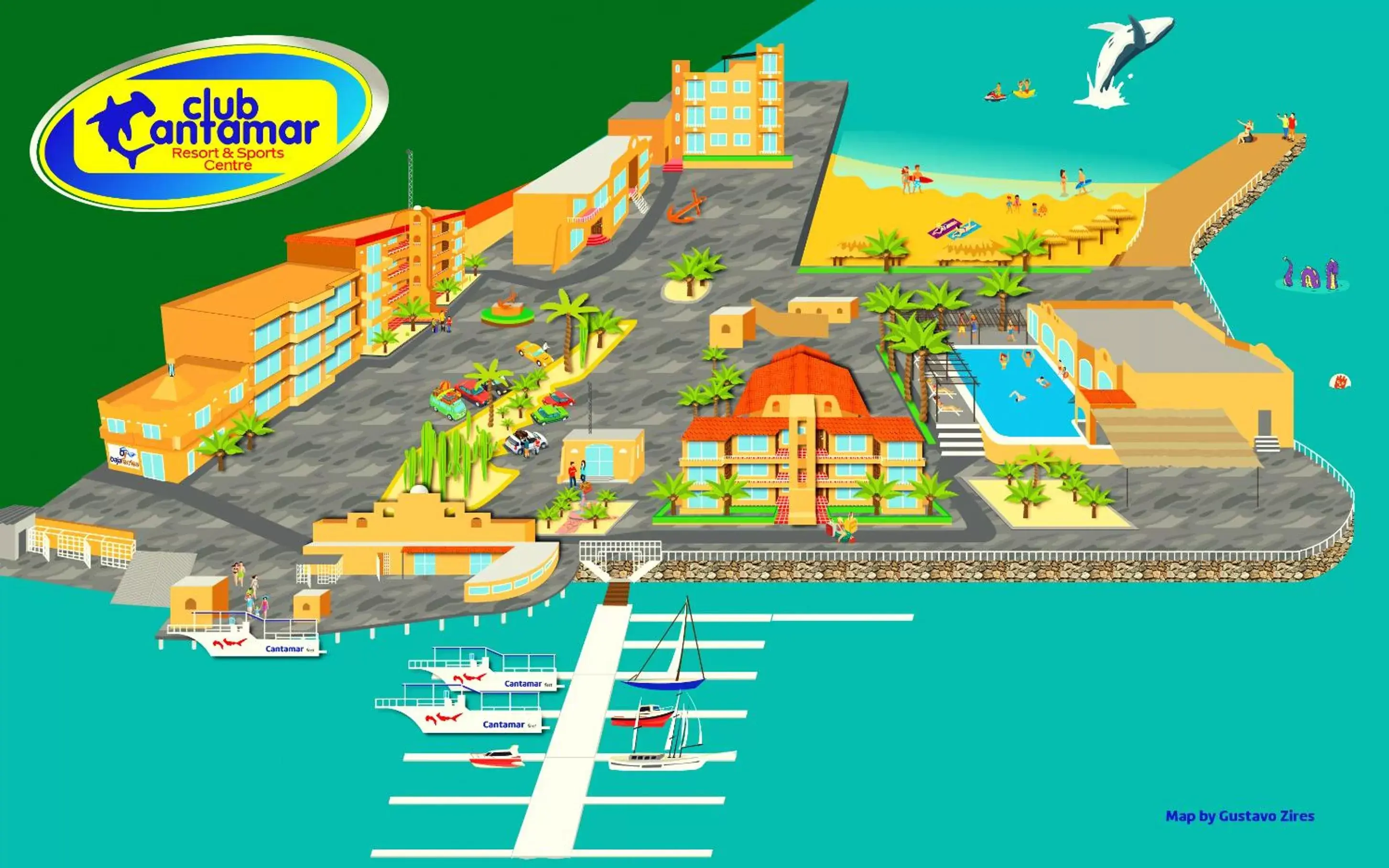 Floor plan in Club Hotel Cantamar by the Beach