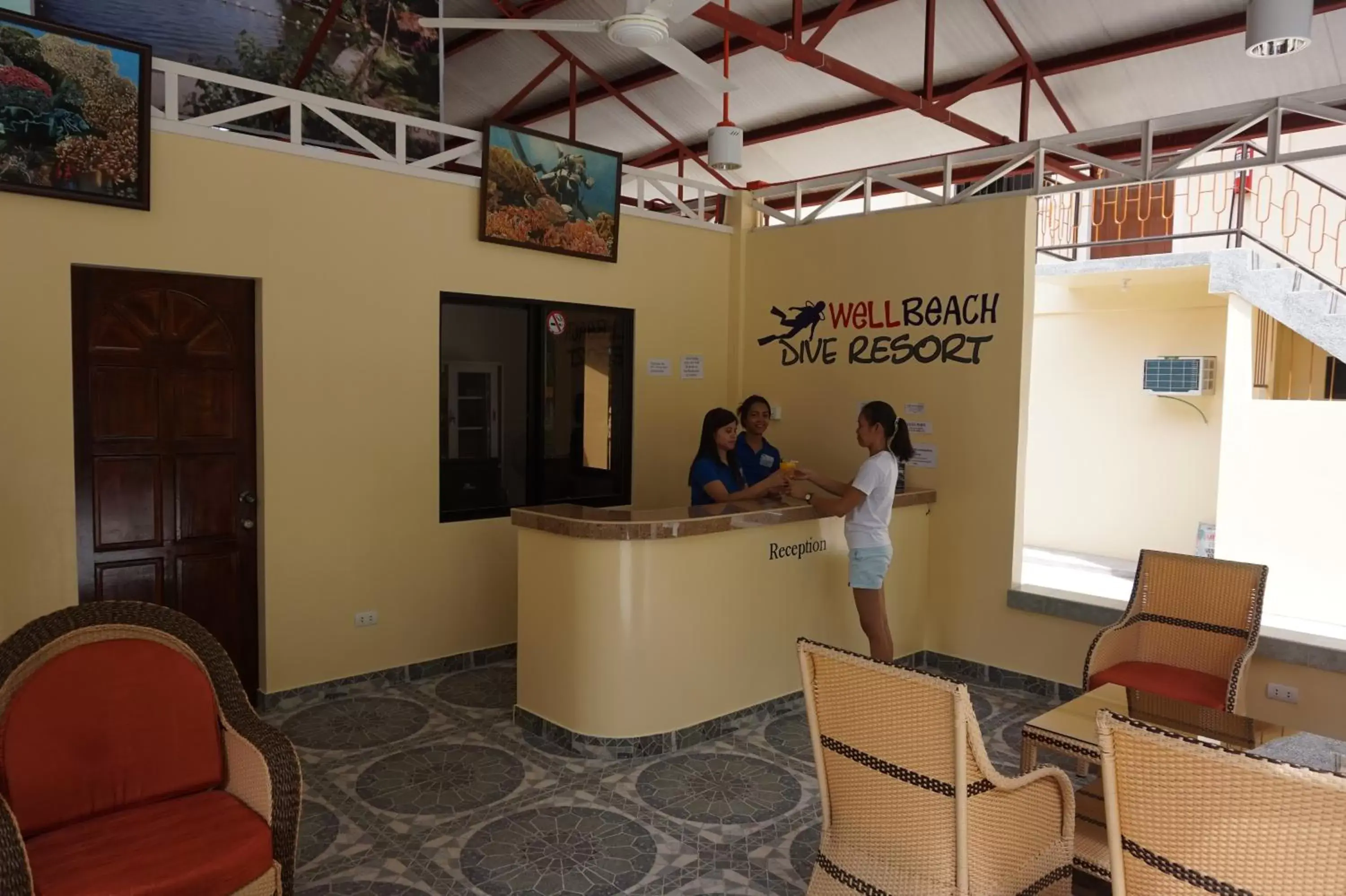 Lobby or reception in Wellbeach Dive Resort