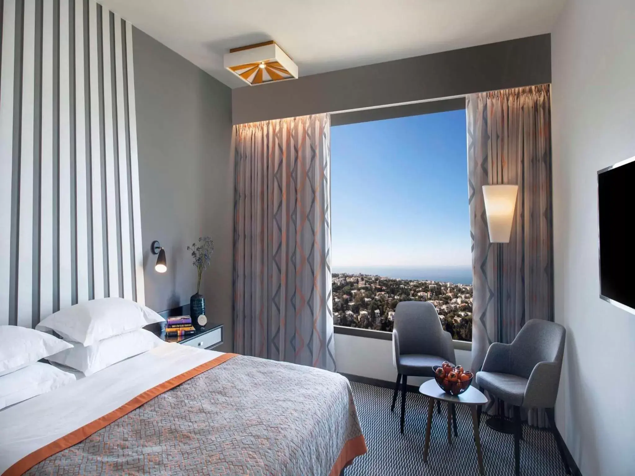Bedroom, Bed in Dan Panorama Haifa Hotel Bedroom, Bed in Dan Panorama Haifa Hotel