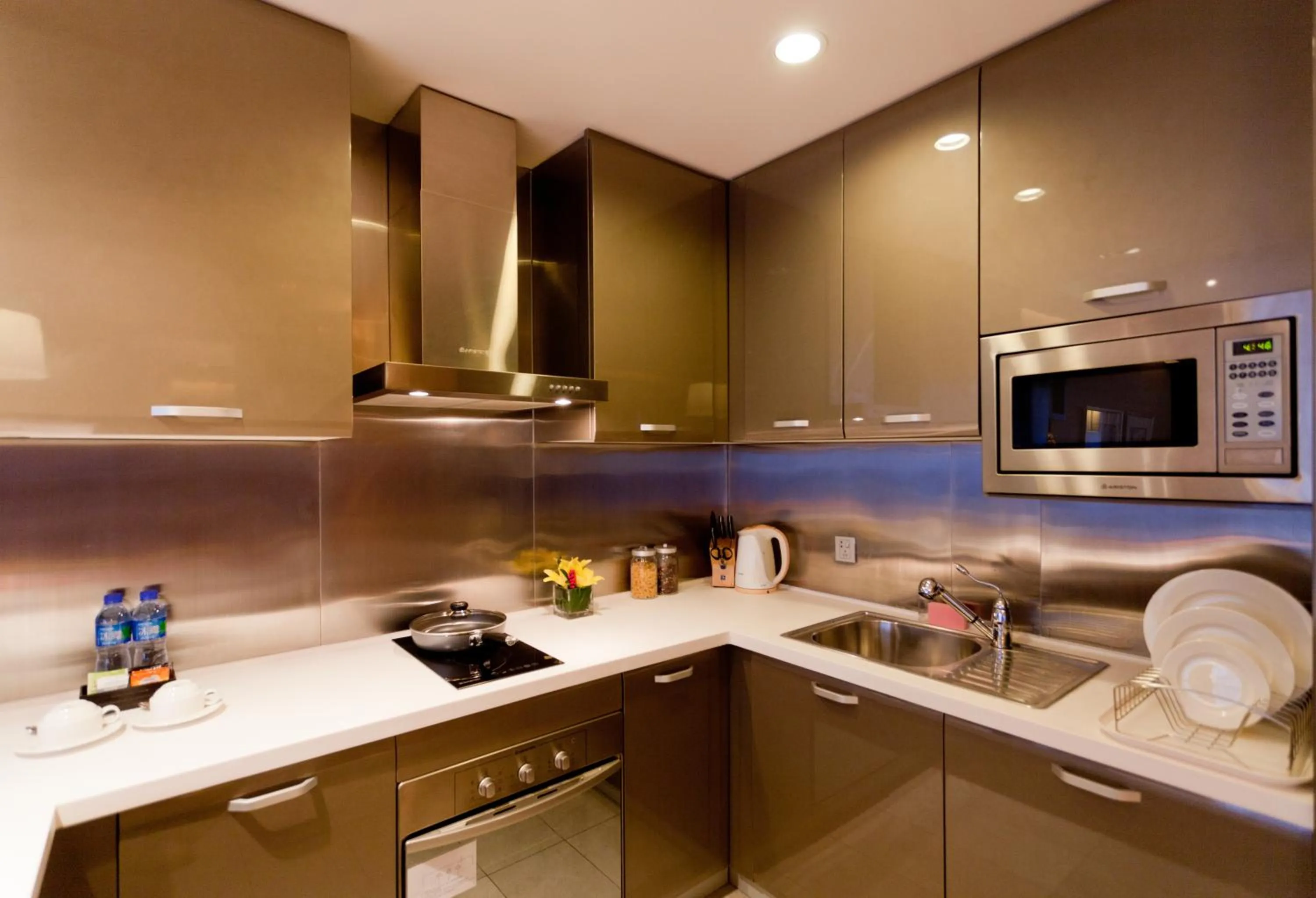 Kitchen or kitchenette in Ascott Raffles City Beijing