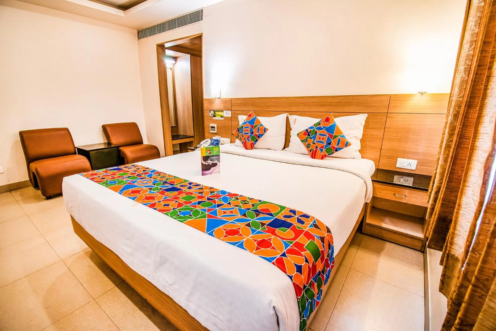 Bedroom, Bed in FabHotel Prime Royal Castle Gandhipuram