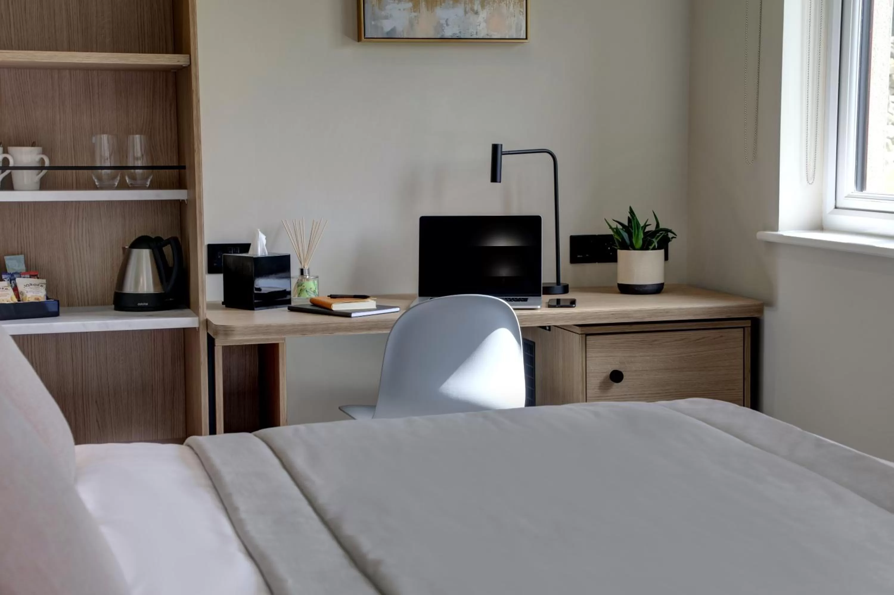 Bedroom, Bed in Mytton Fold Hotel, Ribble Valley