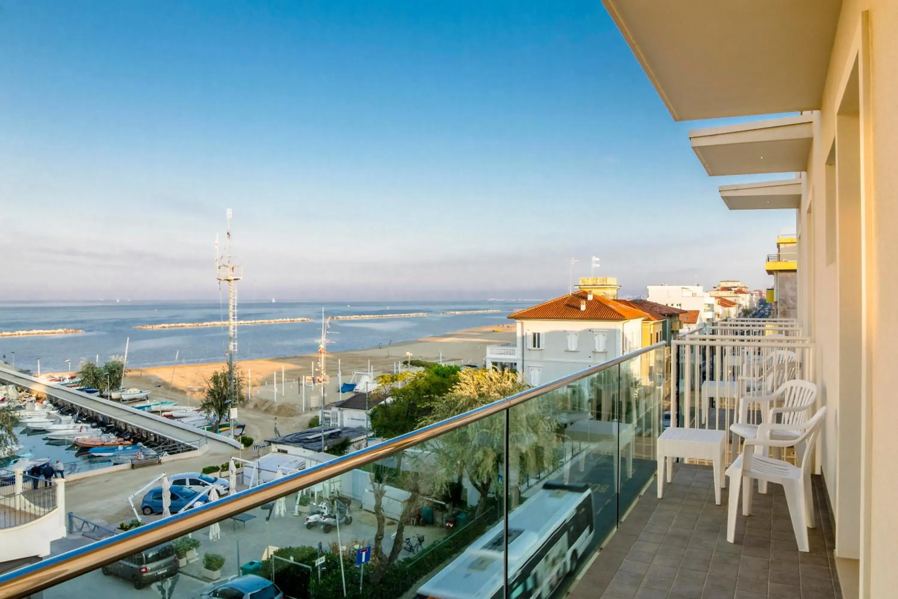 Sea view, Balcony/Terrace in Hotel Stella D'Oro