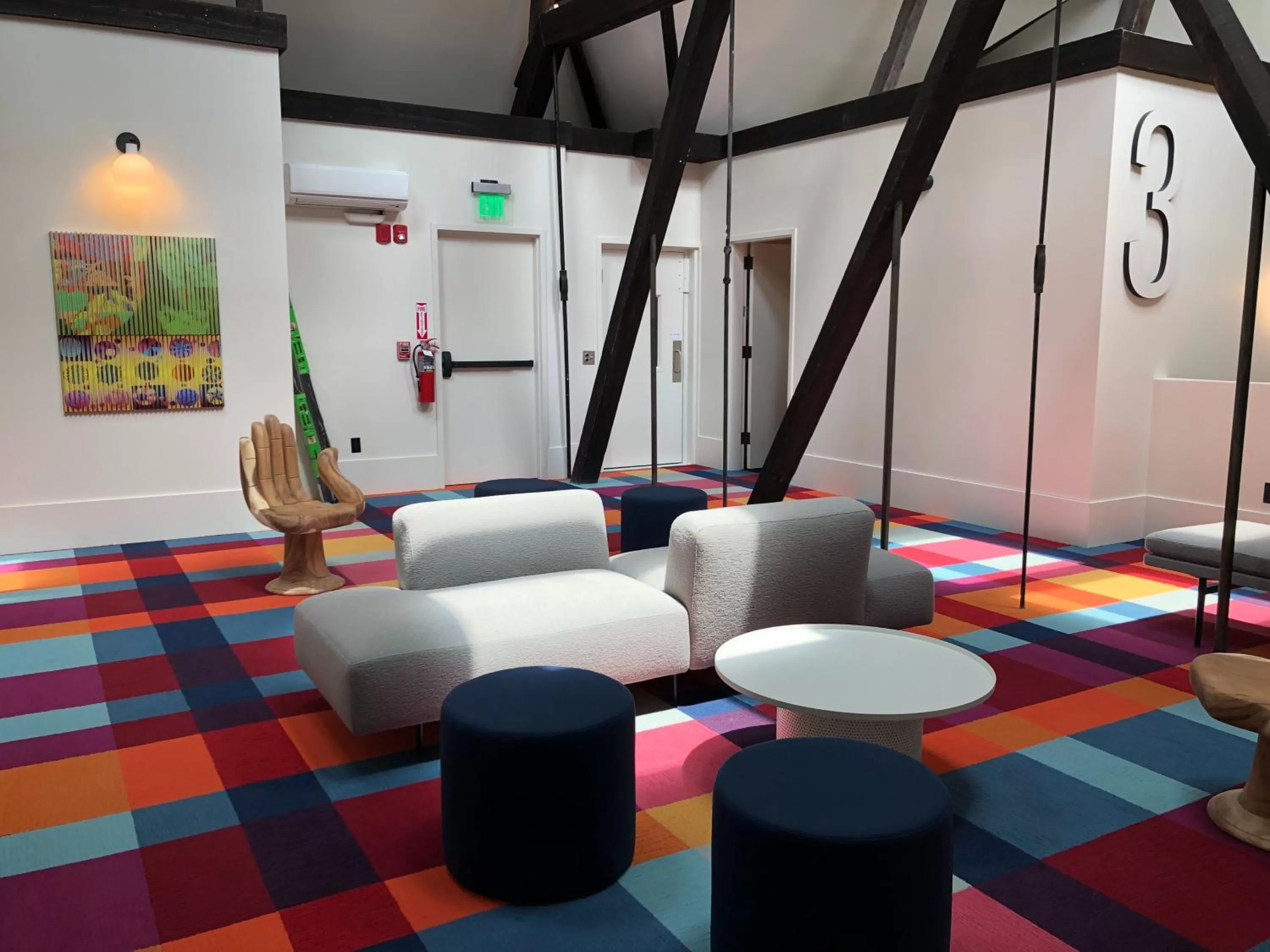 Communal lounge/ TV room in The Russell