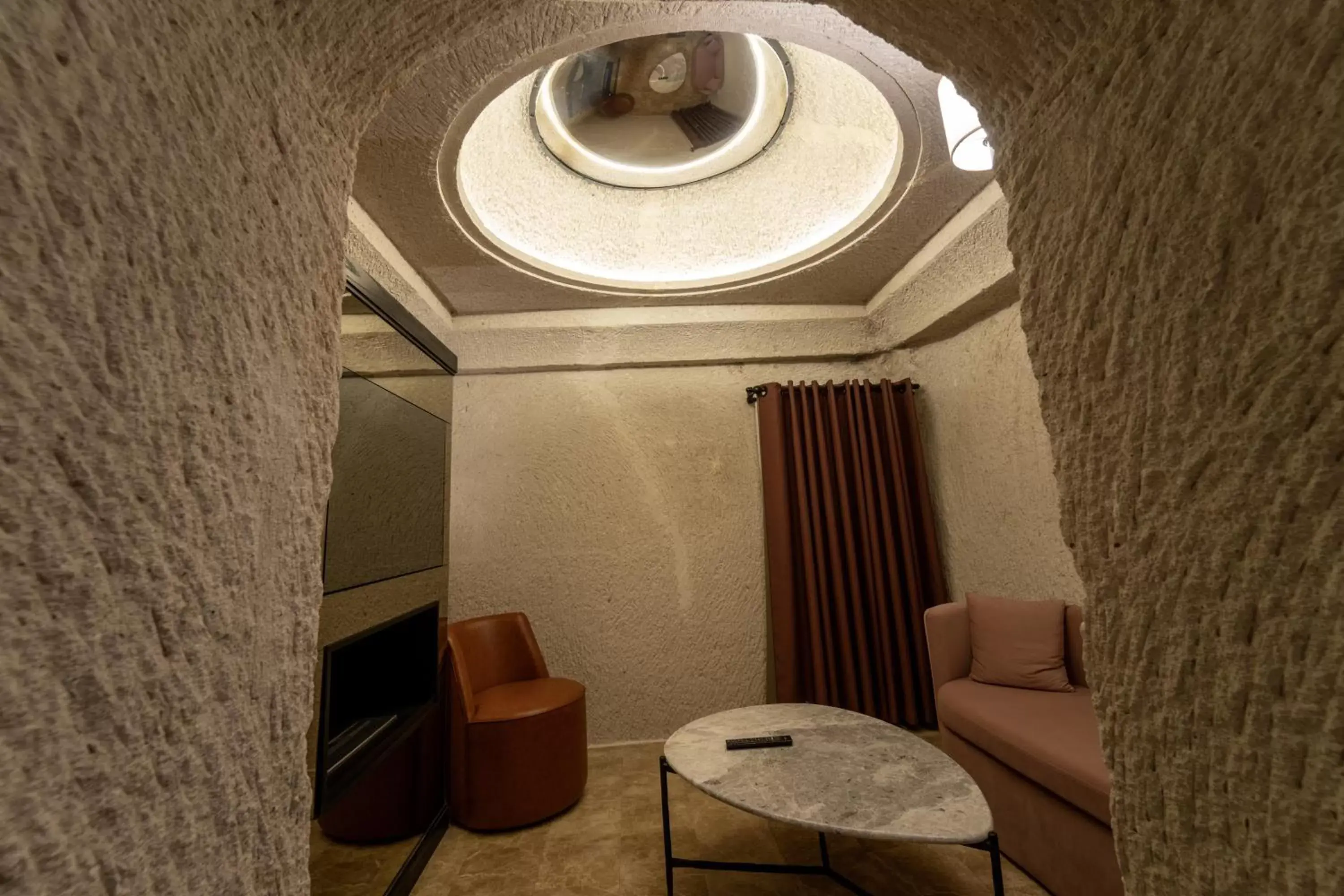 Seating Area in Artemis Cave Suites & Spa- Adults Only